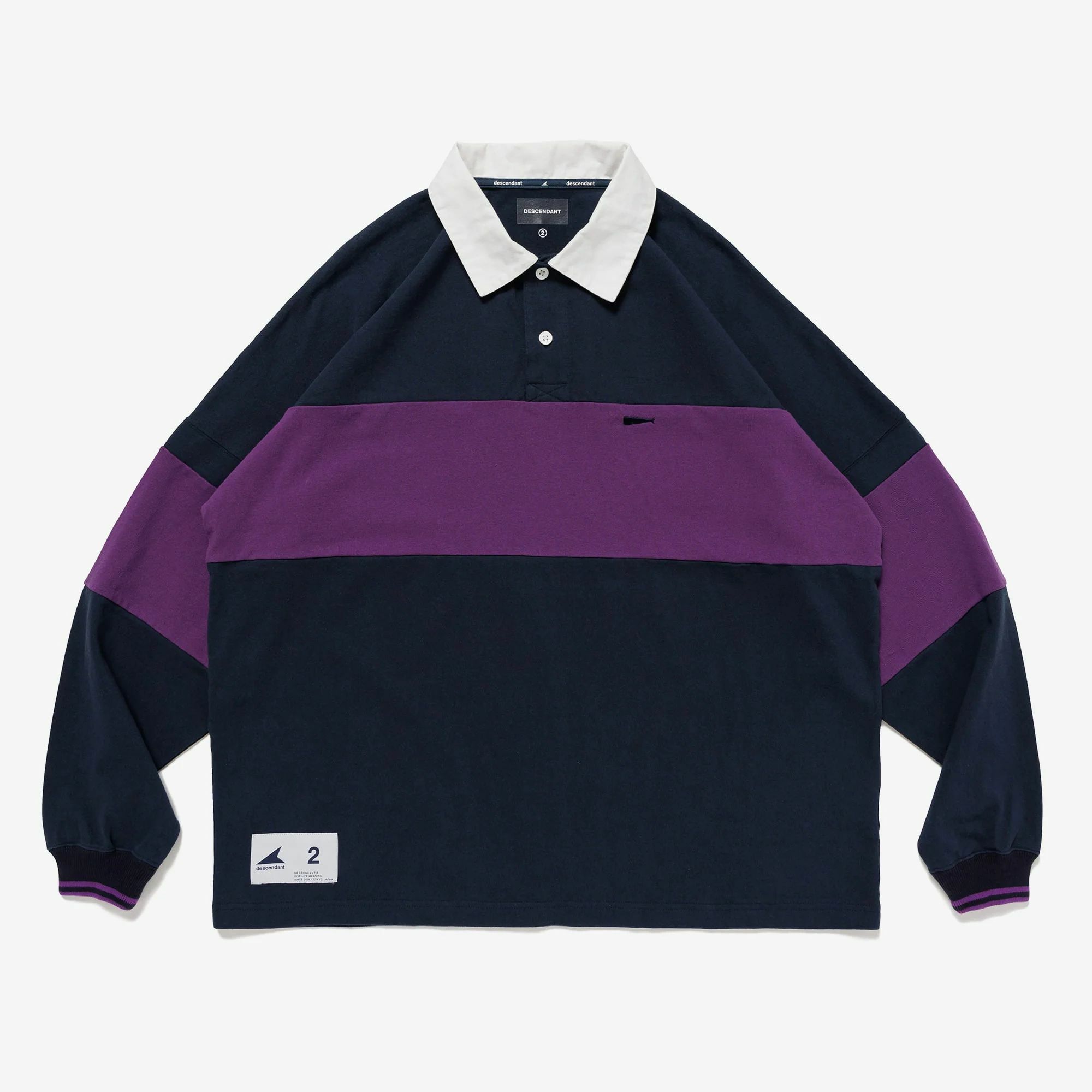 トップス DESCENDANT  NAUTICA PUBA POLO LS DESCENDANT/PUBA POLO LS (BLACK)