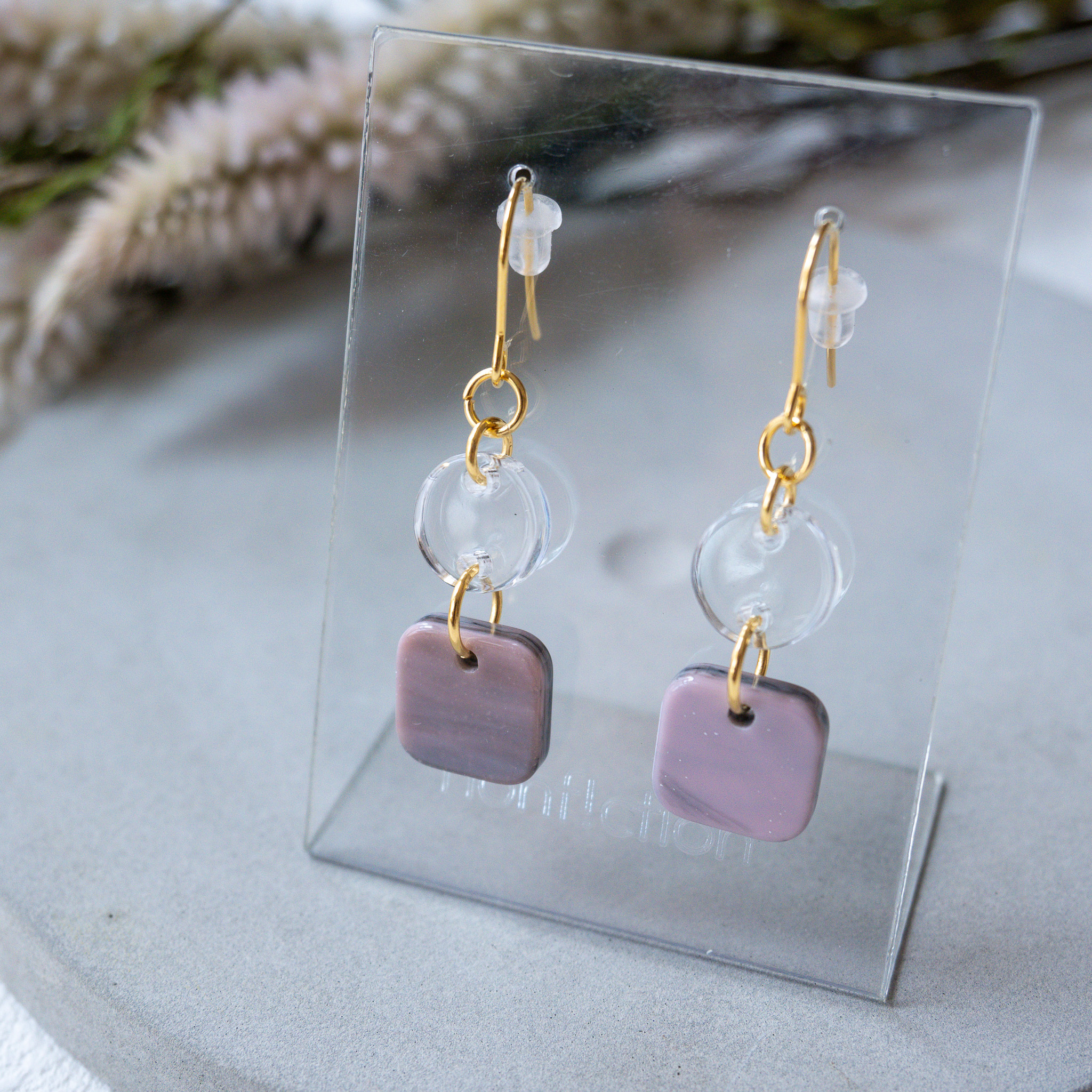 [nonf!ction] DROP | 黑粉色 | 耳夾 | NO.50