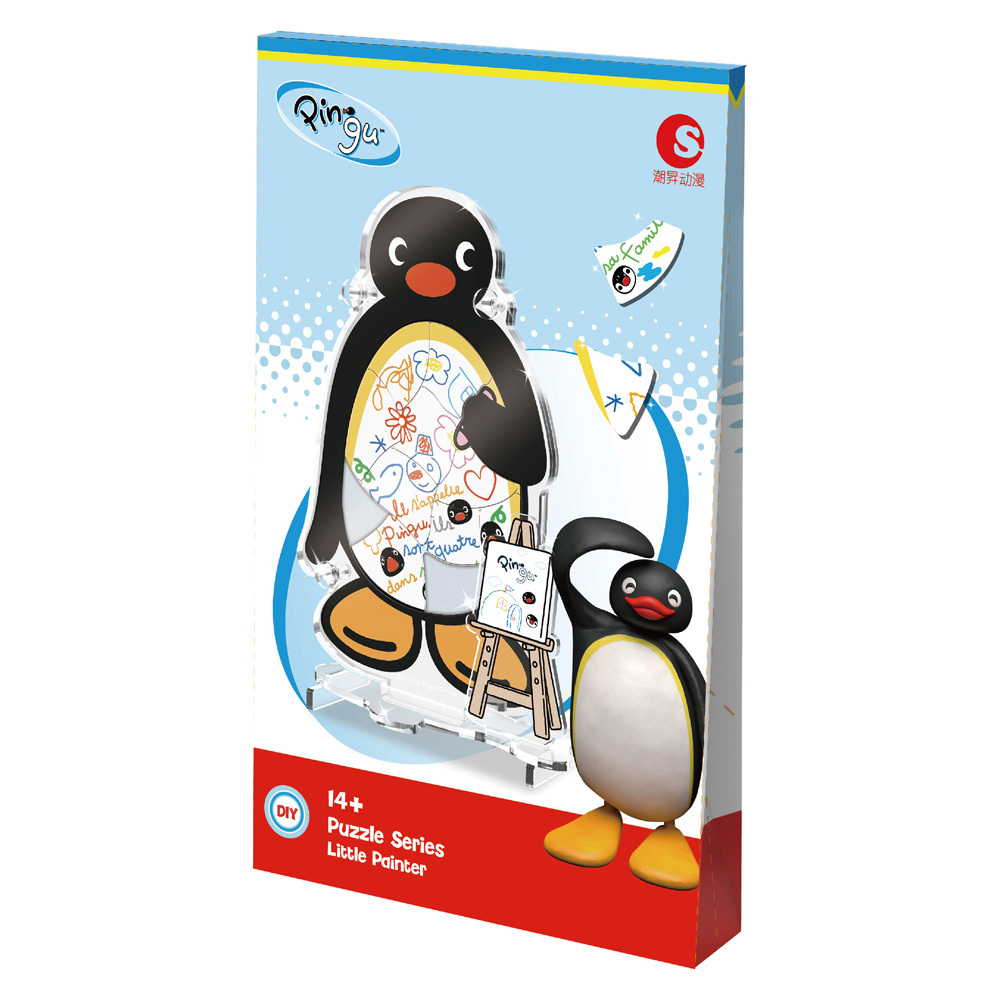 Pingu企鵝家族-壓克力拼圖系列擺飾