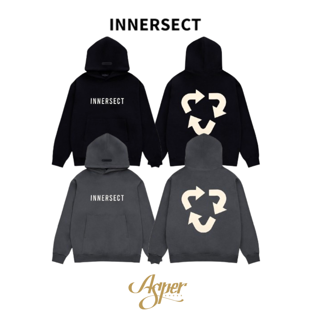 INNERSECT 循環圖標 帽T 黑 炭灰 INN23ALTHD54/24FWTHD141