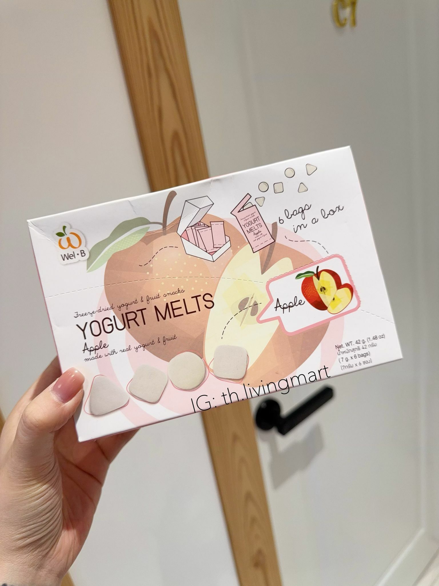 Wel-B Freeze-dried Yogurt BB 乳酪粒 7g x 6包 盒裝