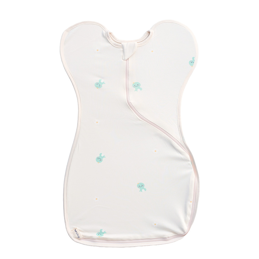 lolbaby 韓國 蝶型包巾baby swaddle 3-7m免脫換尿布-M號｜竹纖衣款｜期間限定款小蛇寶