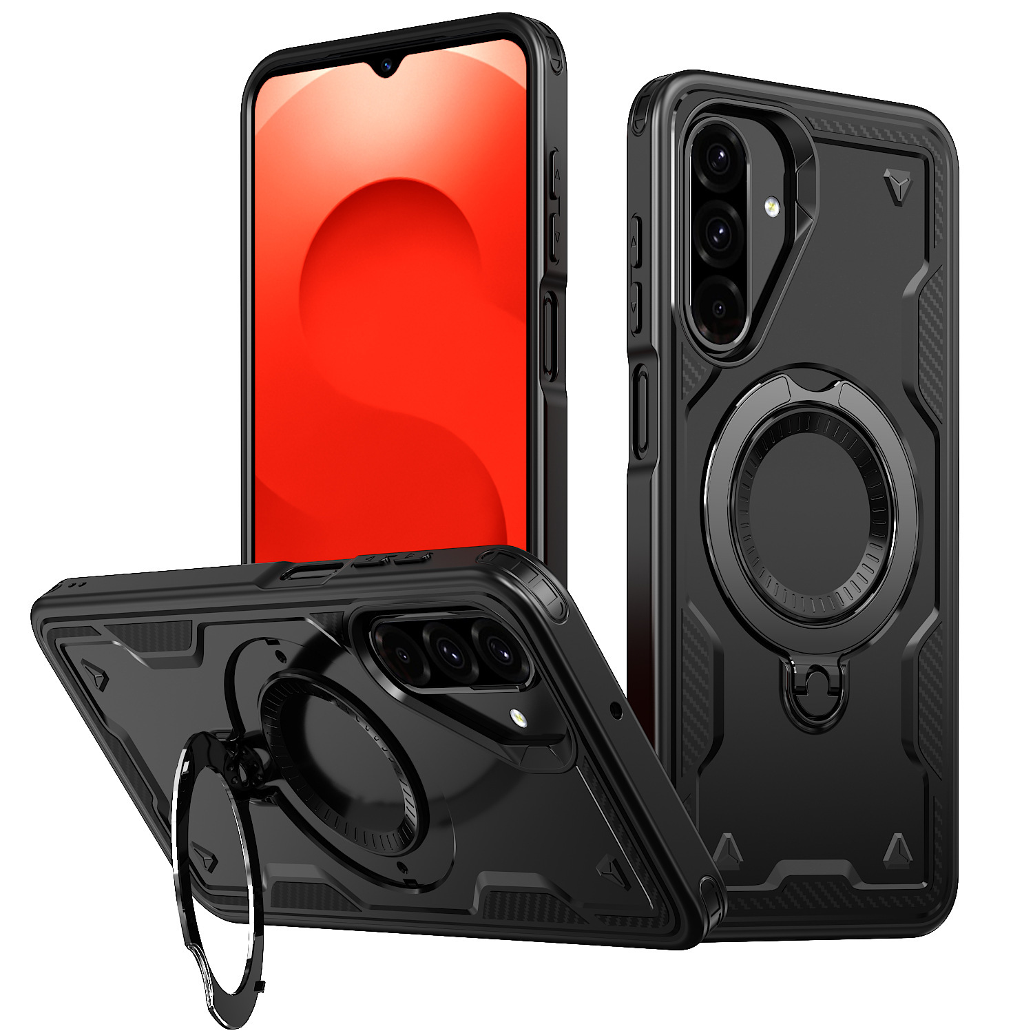 XPRO - Mag Stand Graud - Samsung A56 A36 Case 防撞磁吸旋轉支架手機保護殼