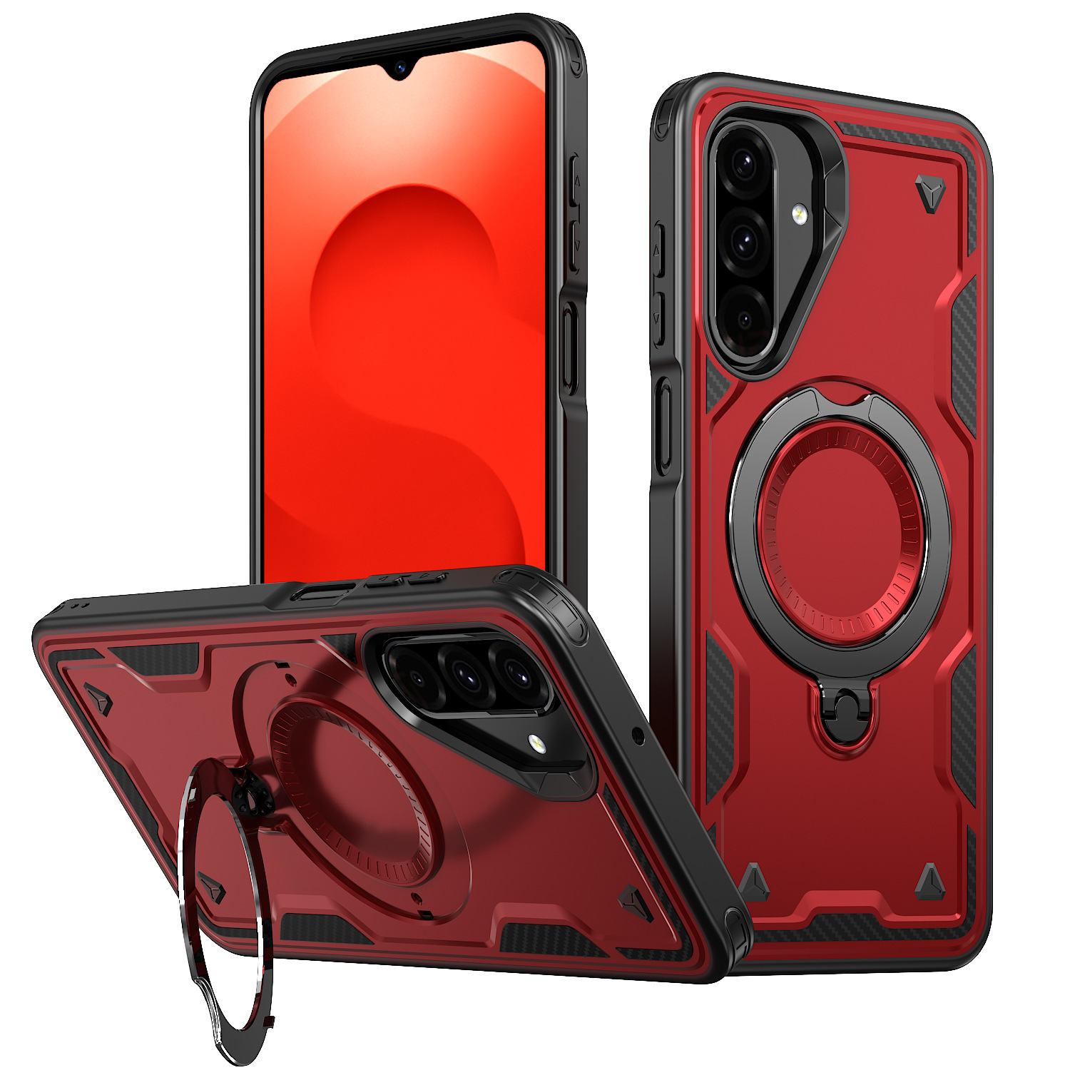 XPRO - Mag Stand Graud - Samsung A56 A36 Case 防撞磁吸旋轉支架手機保護殼