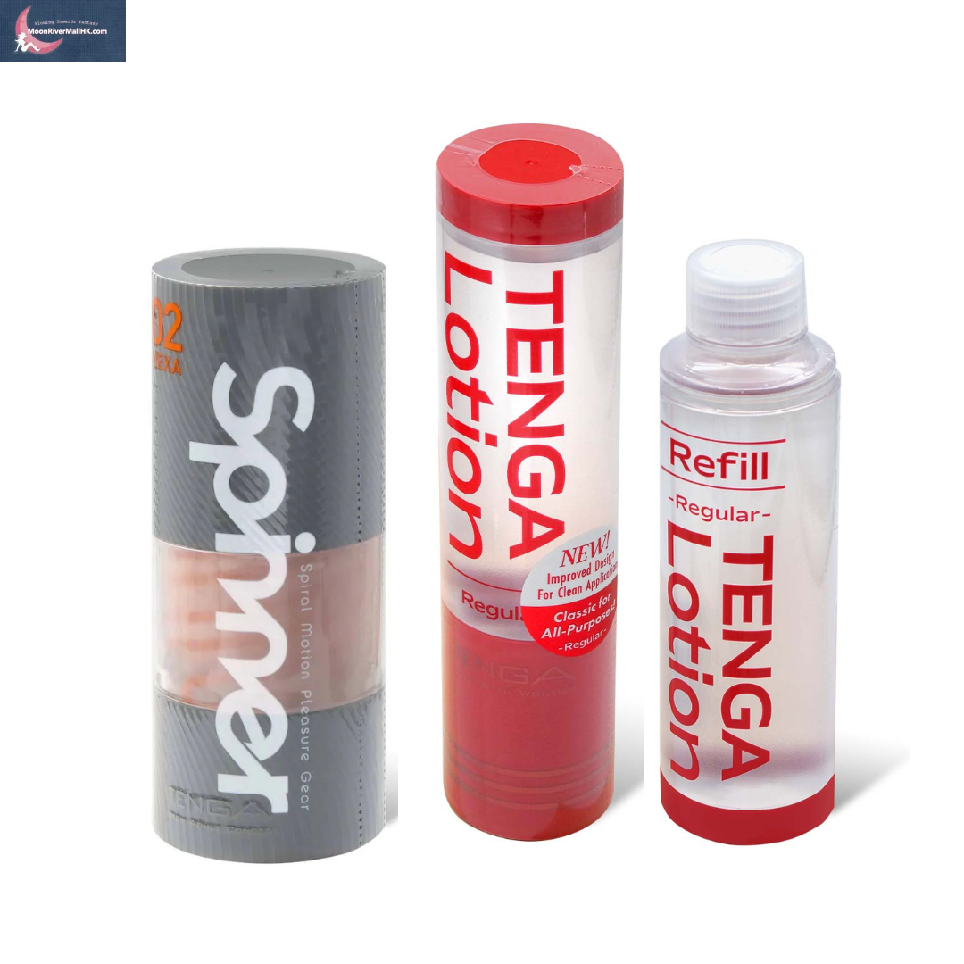 TENGA Spinner 02 六角槍 & 潤滑劑 x 2支