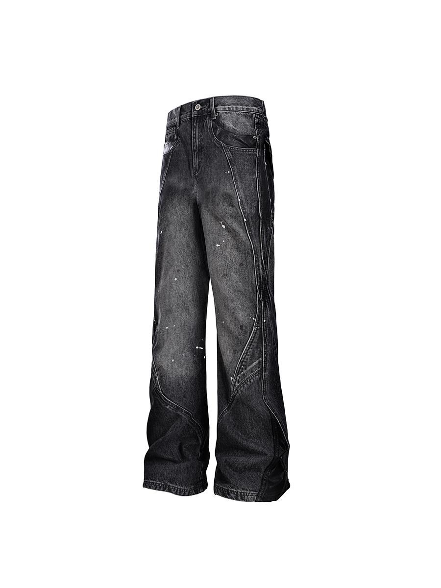 CATSSTAC 毒液潑墨 牛仔褲