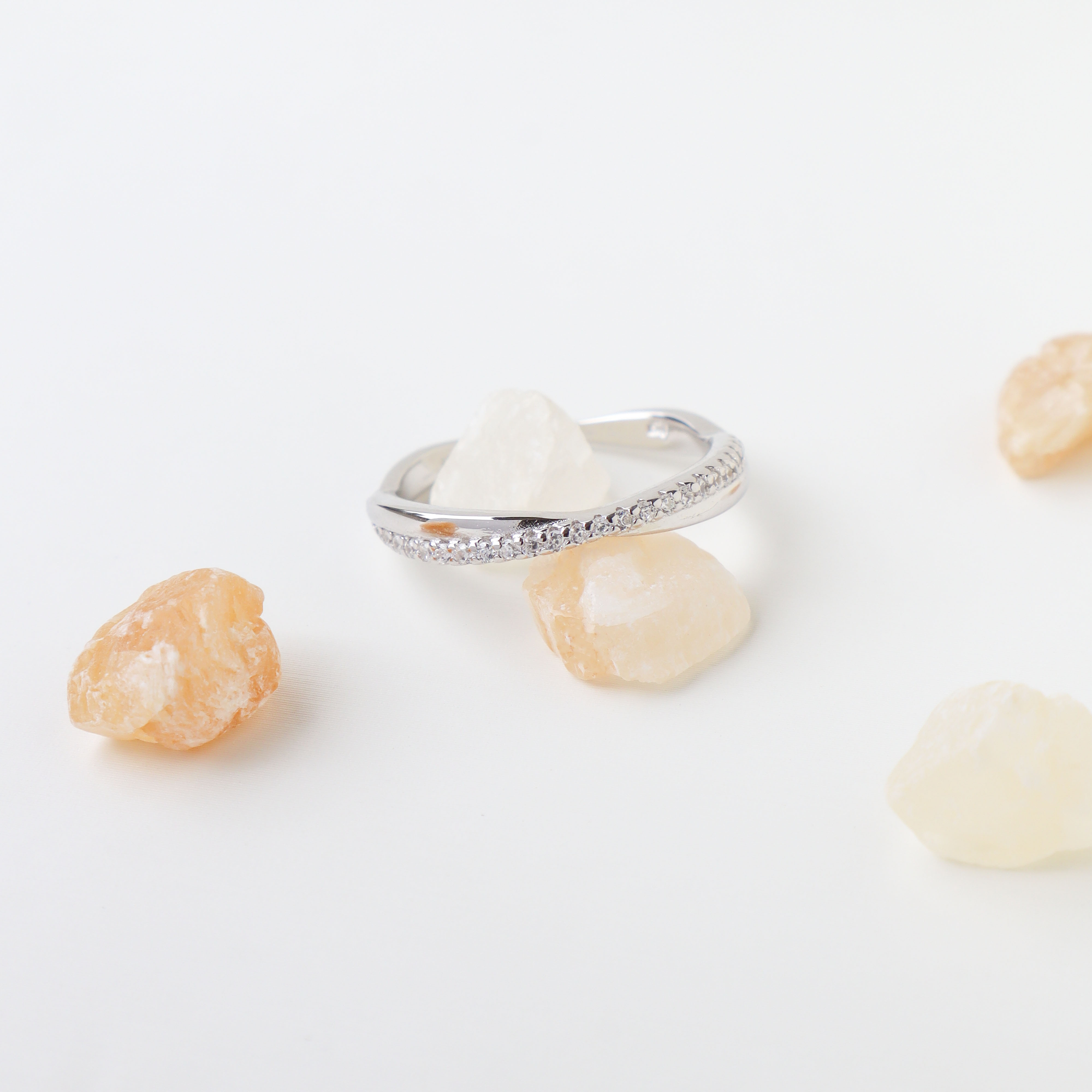 Silver/恆約排鑽戒指