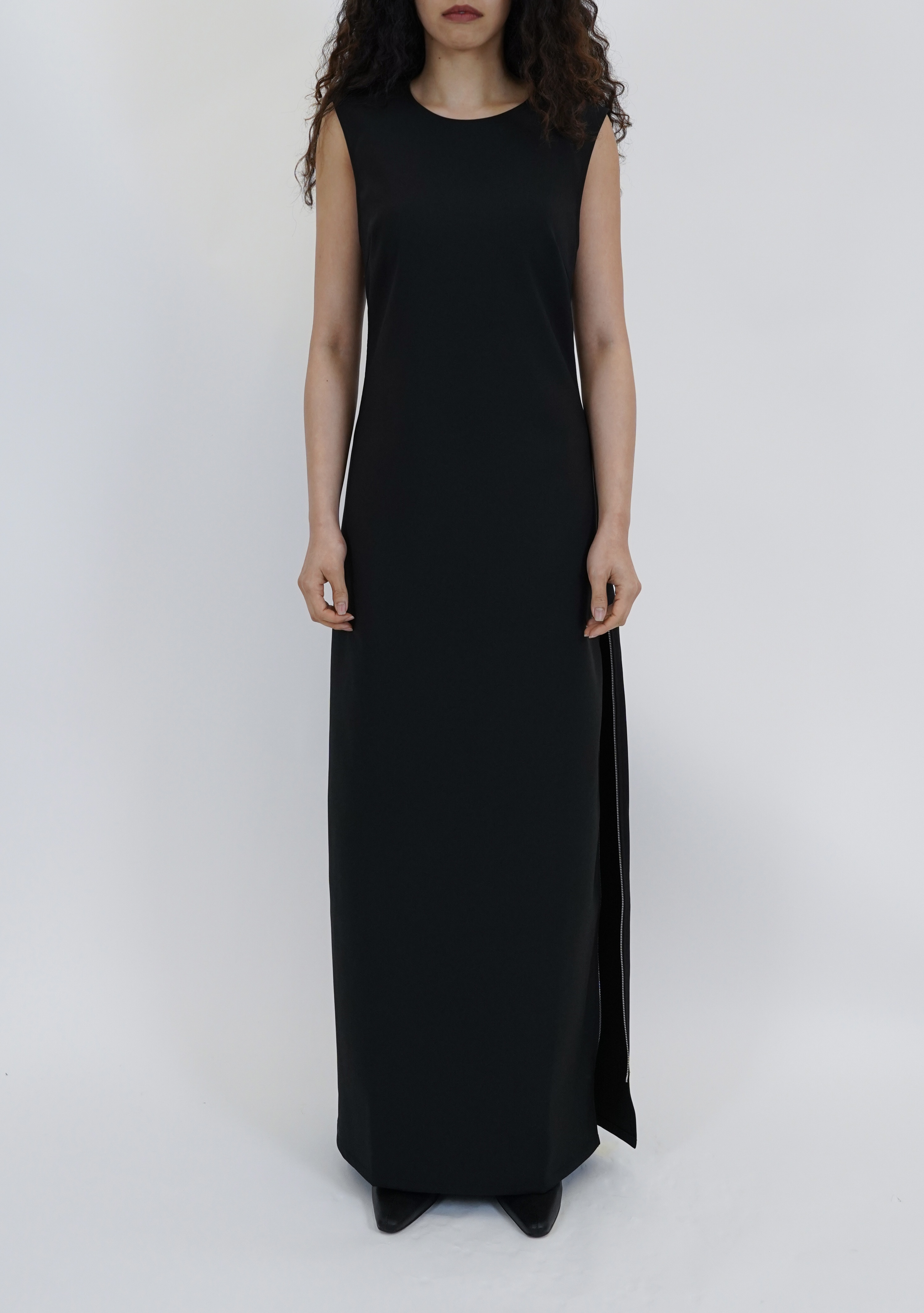 MIIAL SIDE ZIP MAXI DRESS