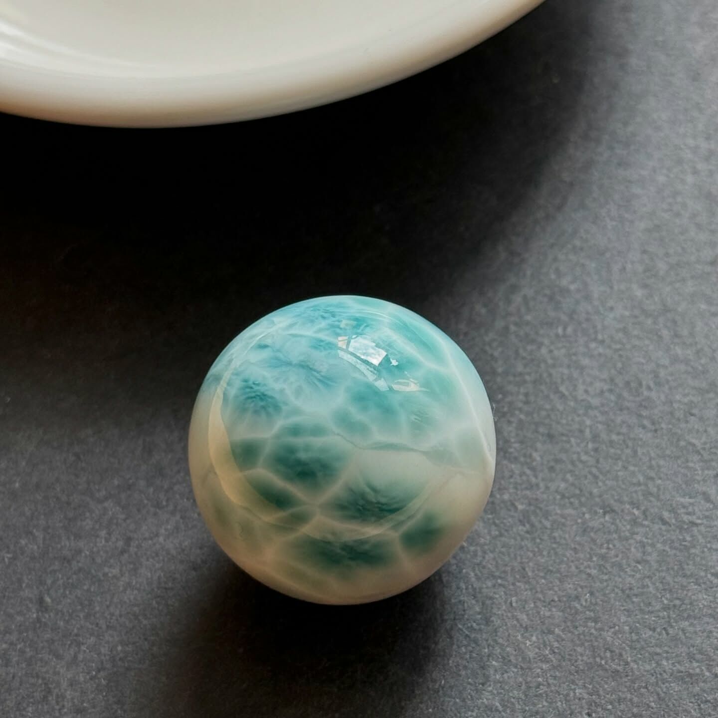 [原石] 拉利瑪海紋石 水晶球