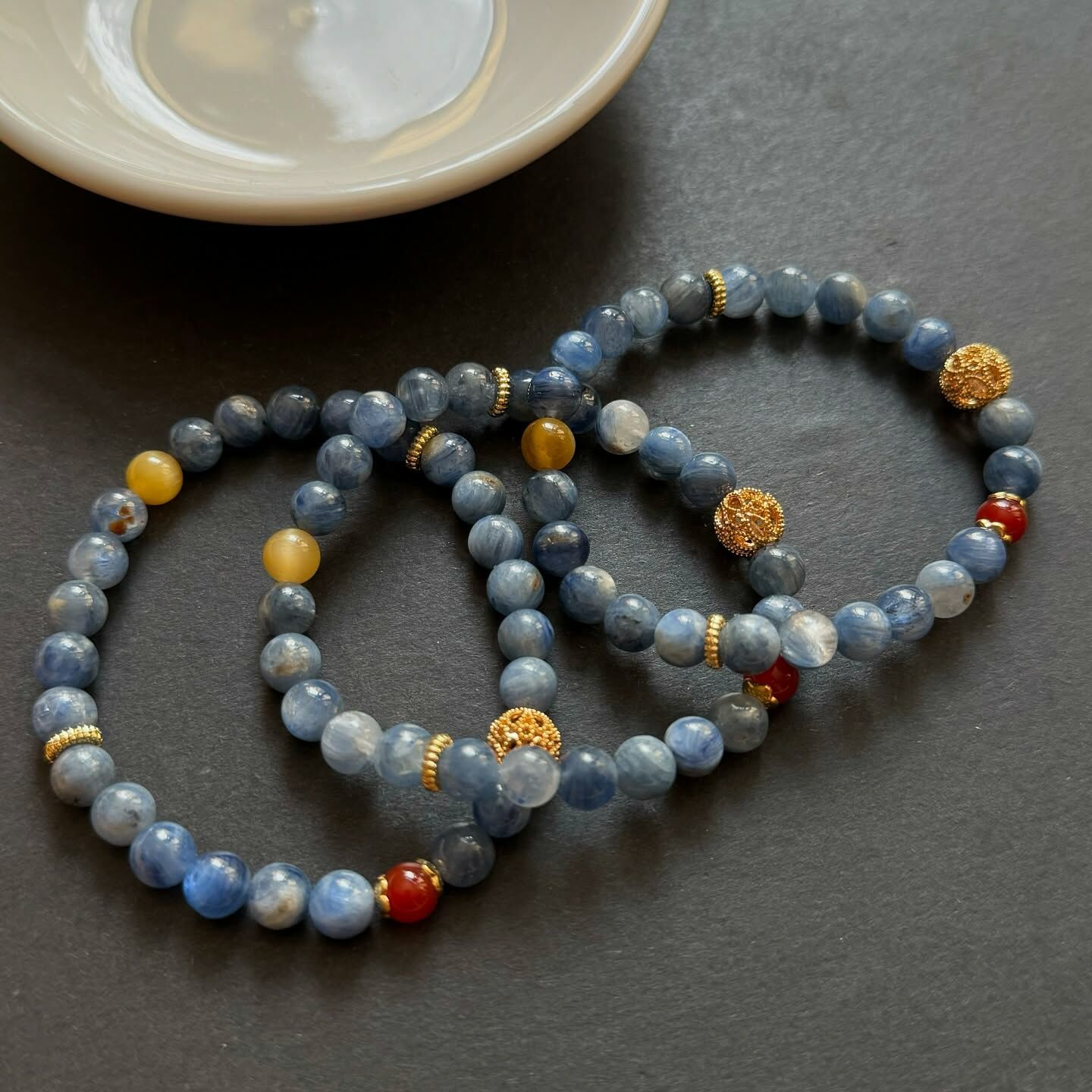 [原石] 藍晶石 設計款手串