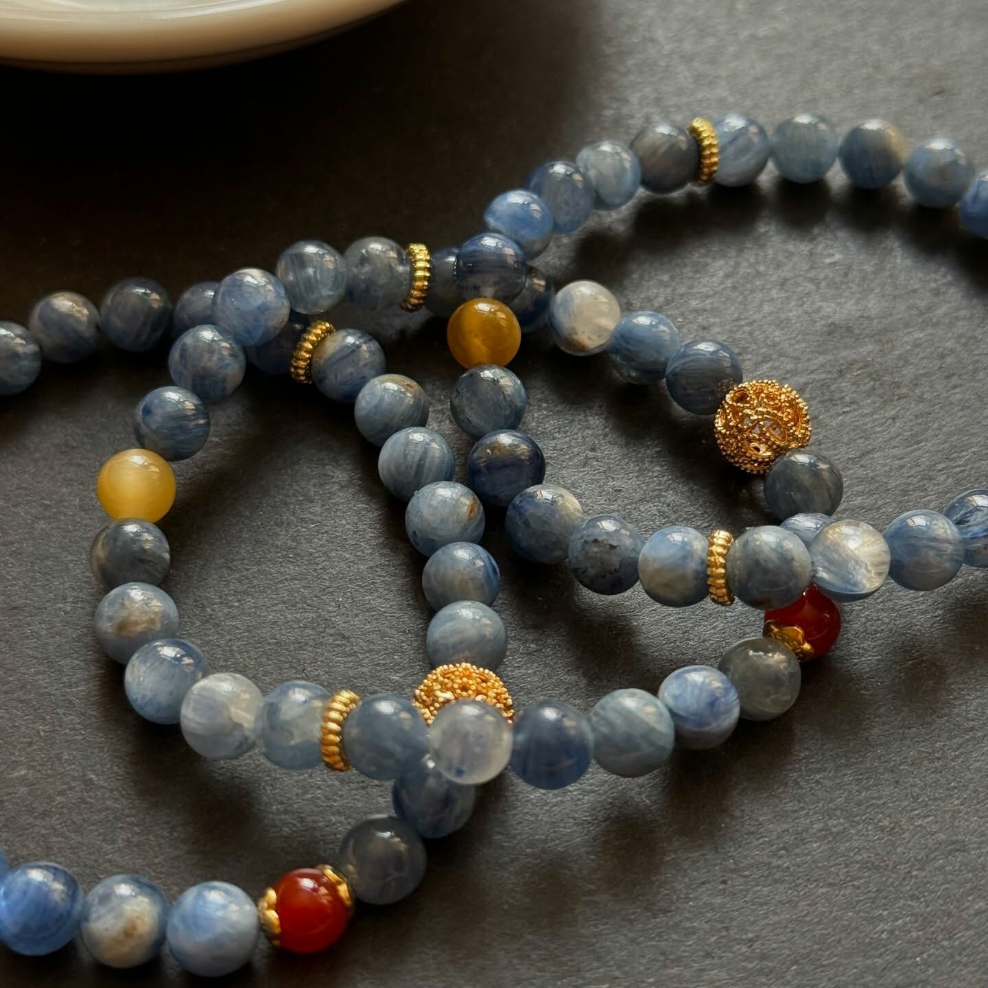 [原石] 藍晶石 設計款手串