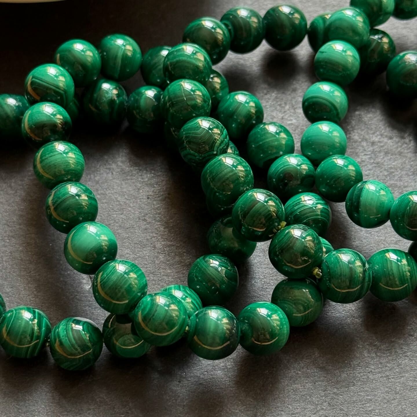 [原石] 孔雀石 水晶手串 綠色水晶手串