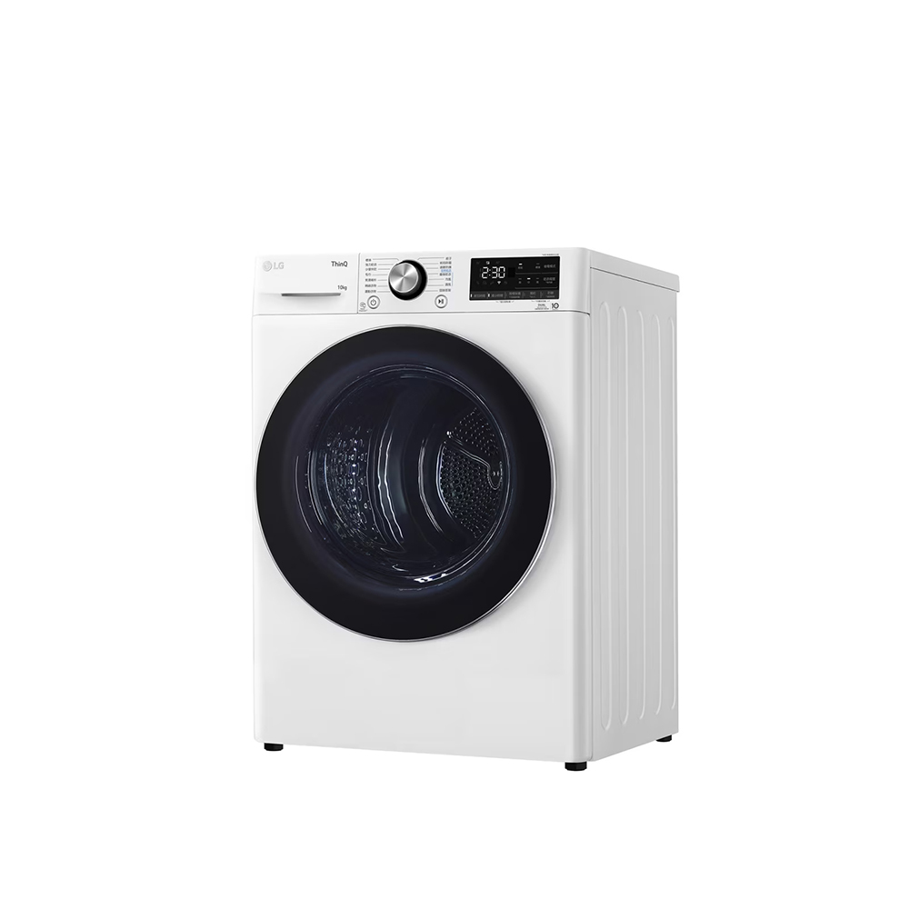 LG |10公斤雙迴轉變頻免曬衣乾衣機｜冰瓷白 WR-100VW