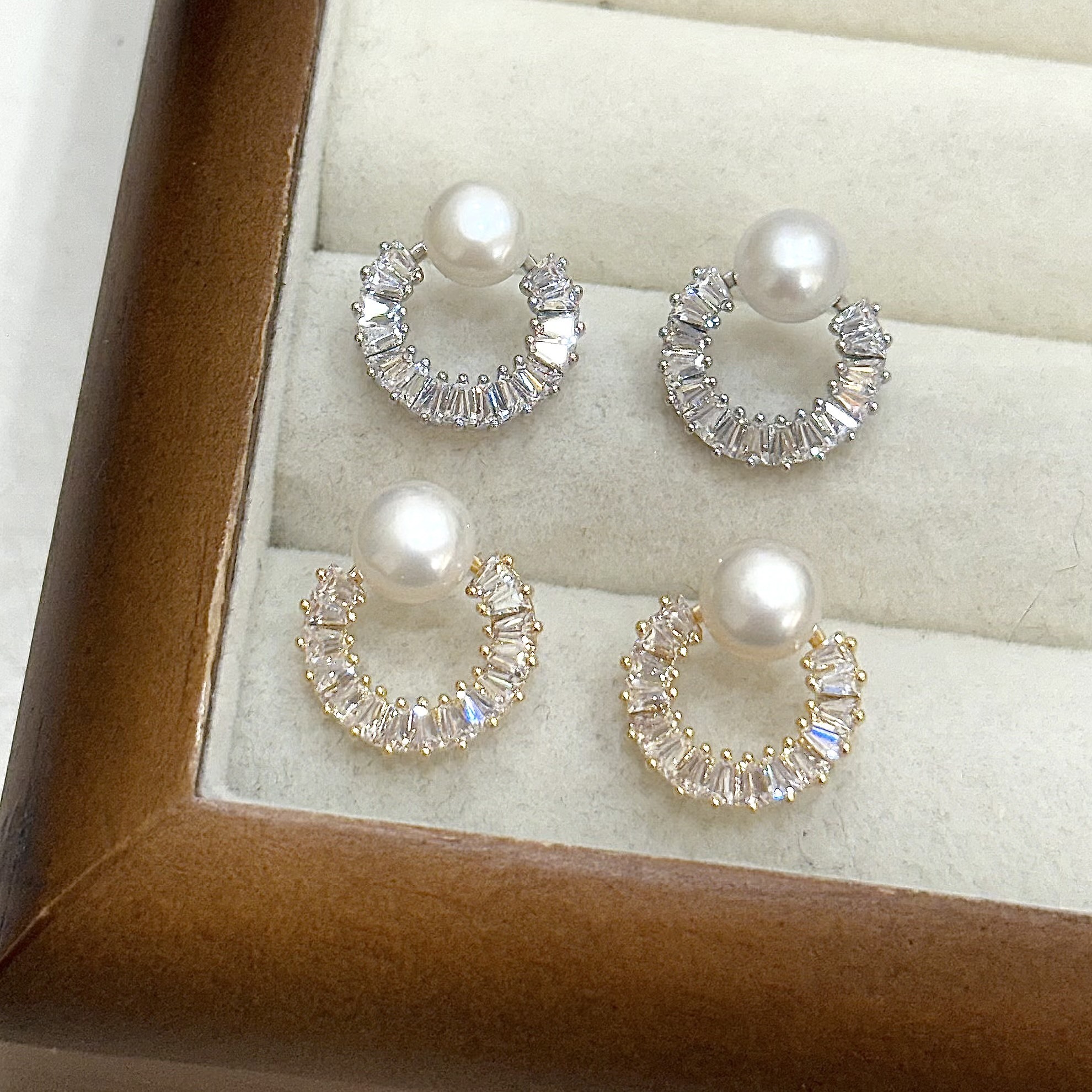 M22珍珠鋯石圈耳針