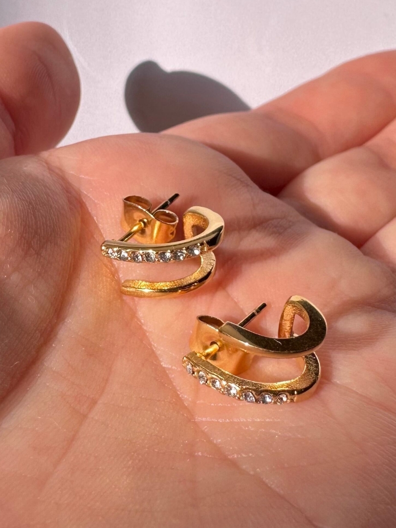 SS double stripe pierce