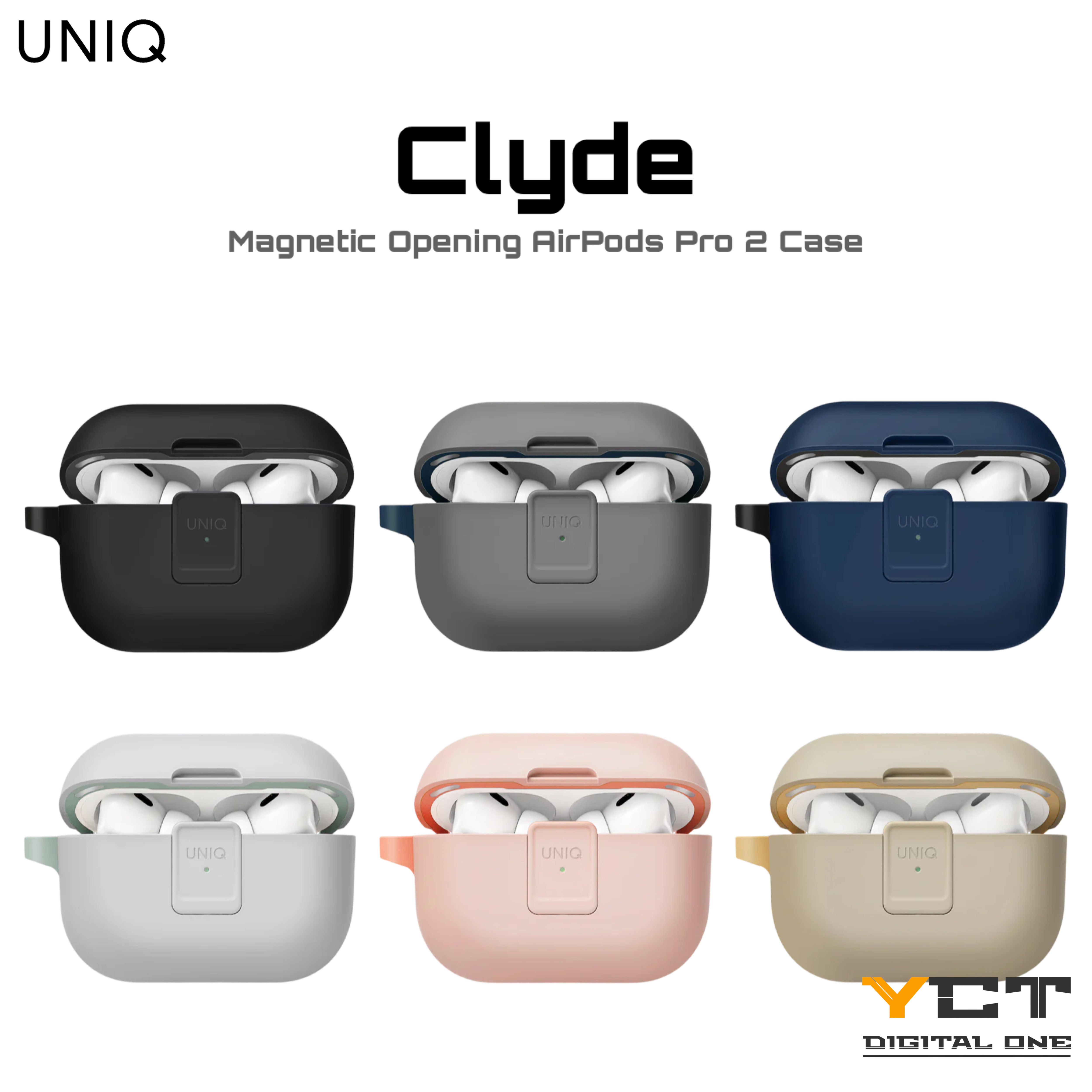 UNIQ Clyde Magnetic Opening AirPods Pro 2 保護殼