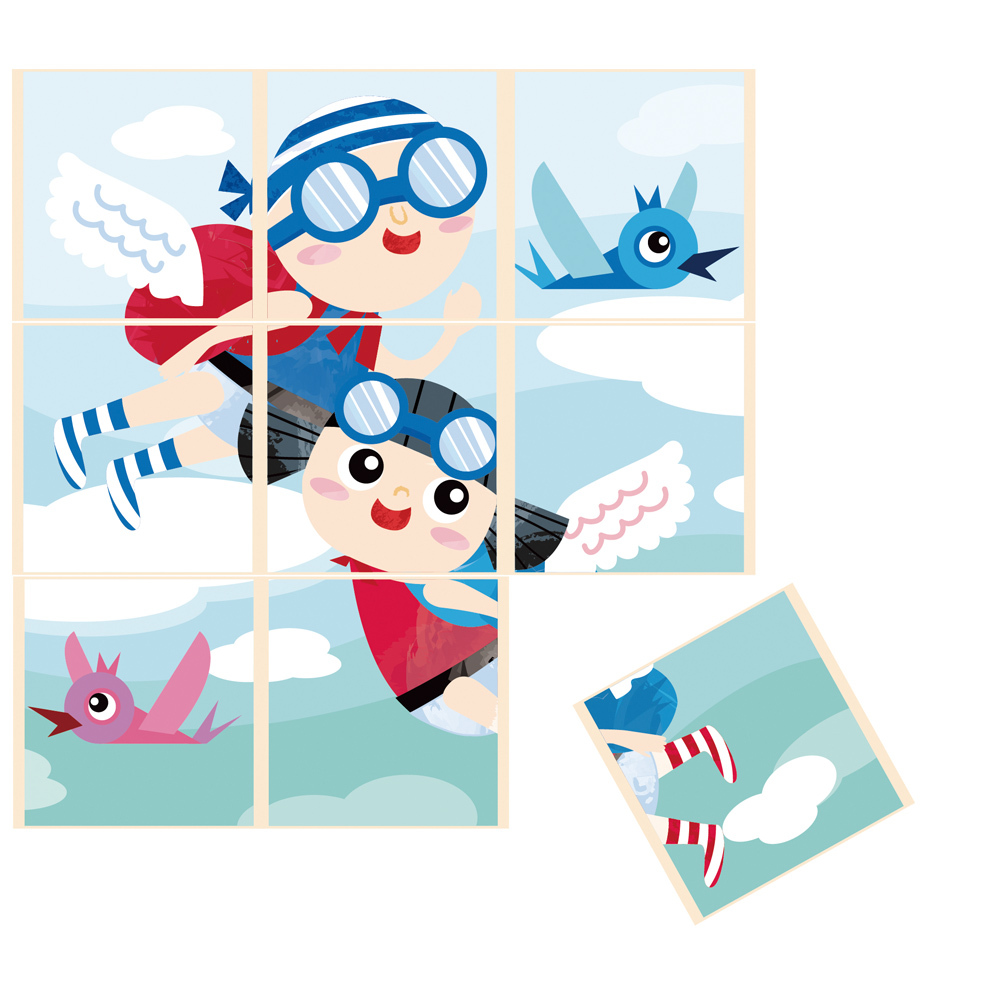 ABC數字積木拼圖(紙卡字母塊)