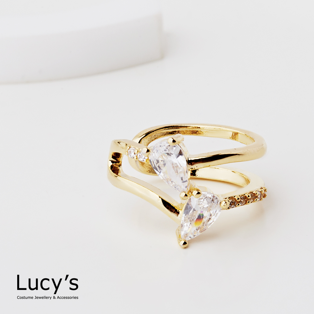 雙線冰滴 耳骨夾 (二色) (120919/120920)