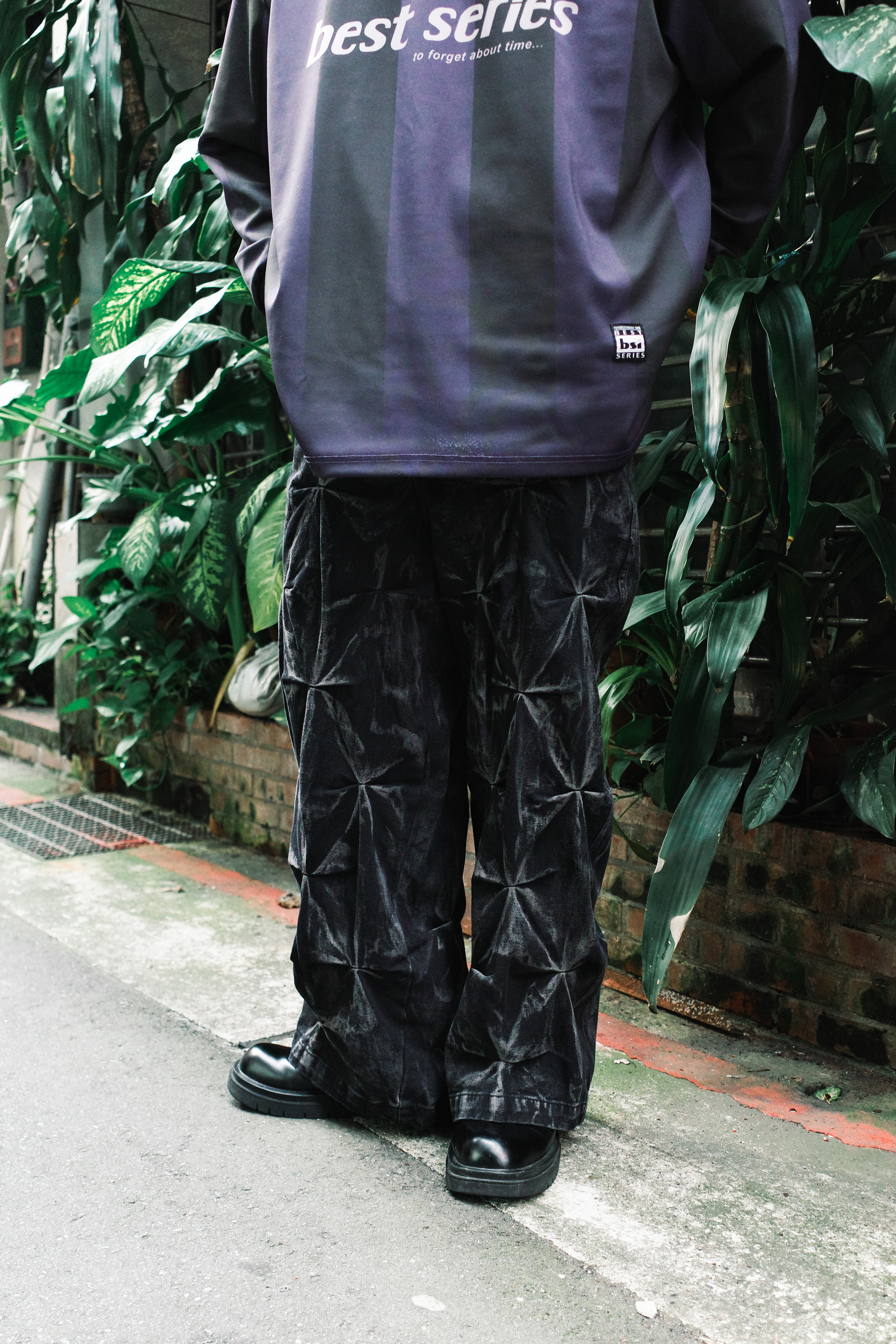 『Always_Good』水洗 做舊 皺褶 牛仔 長褲