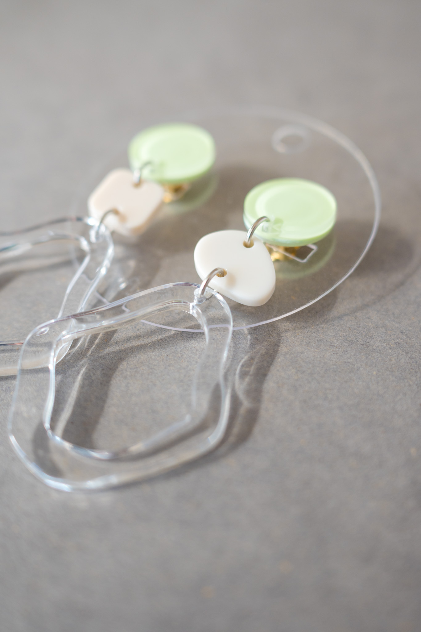 [nonf!ction] IROIRO | 透綠色 | 耳夾 | NO.73