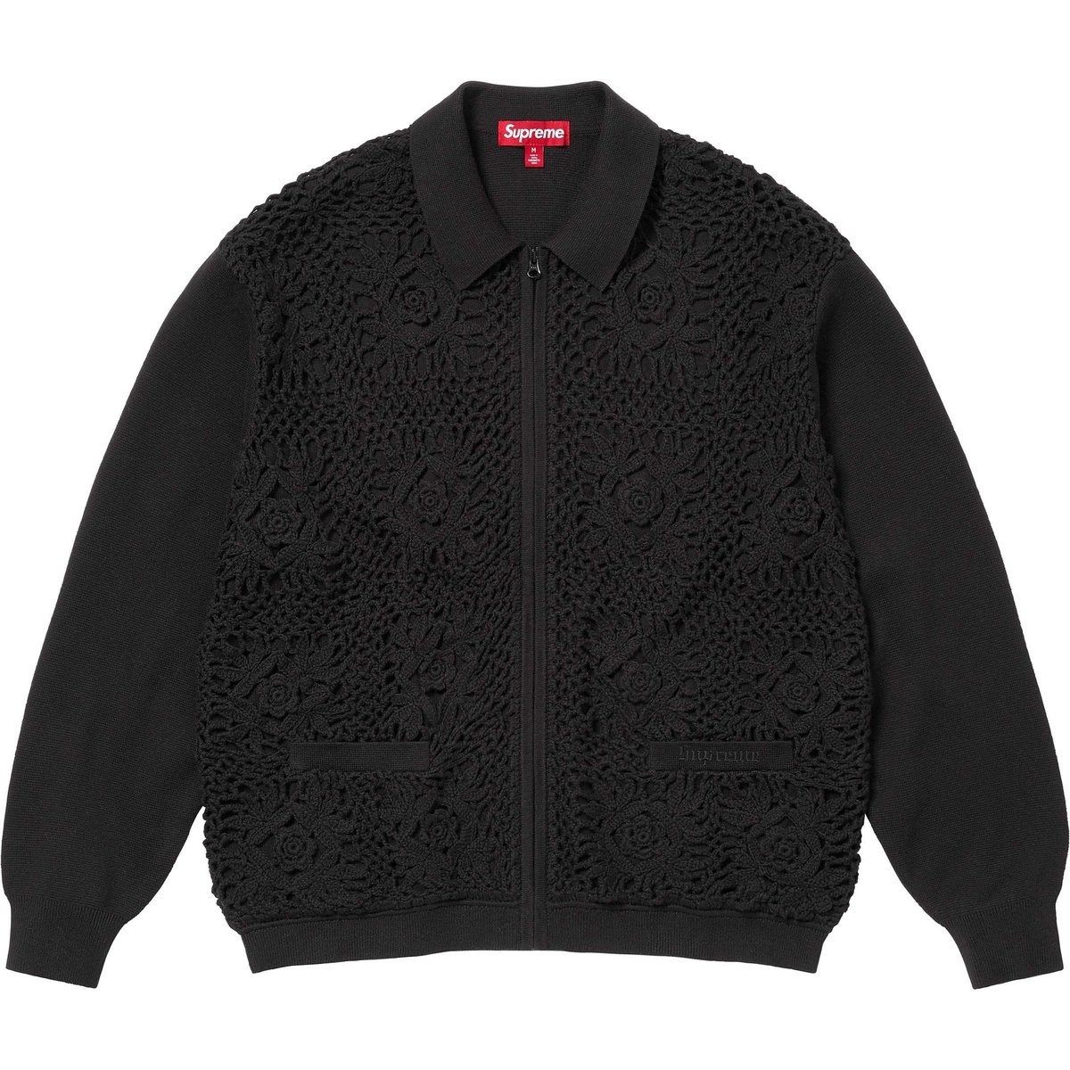 2025SS SUPREME Crochet Zip Up Cardigan 開襟衫 針織衫 毛衣 現貨