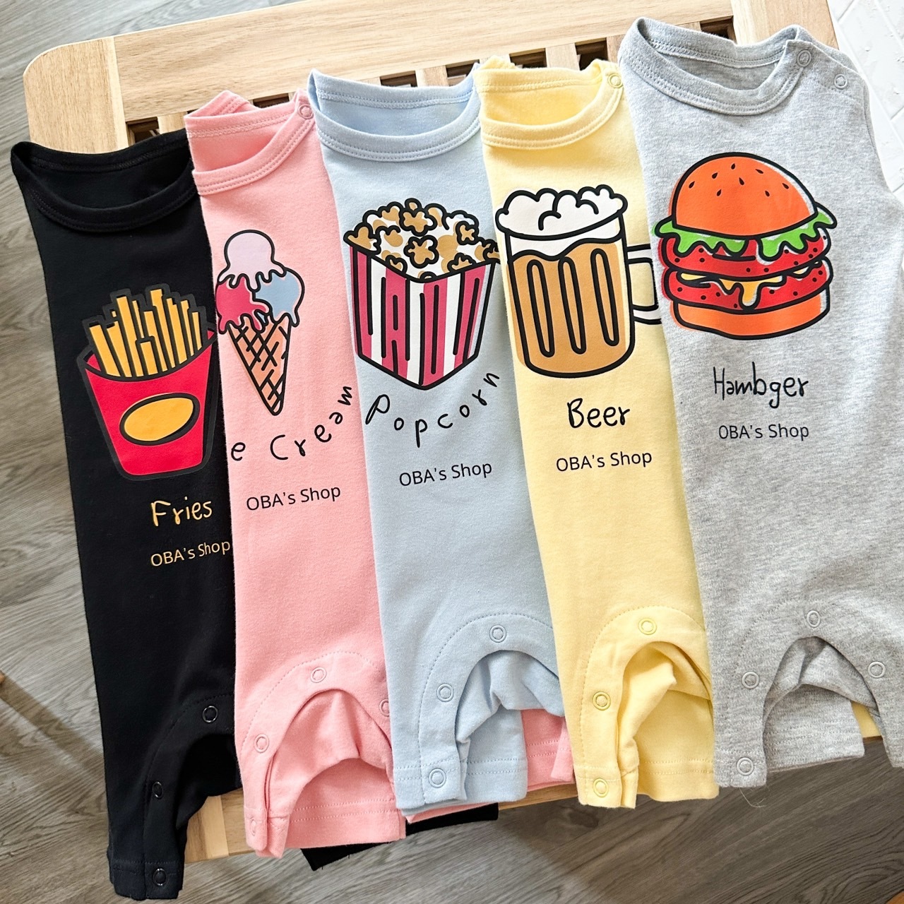 【獨家】大冰淇淋短袖連身衣(59-90)