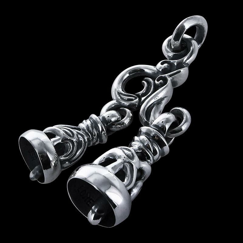 LONE ONES MF Pendant: Two Bell Hanger - with Dove Bells