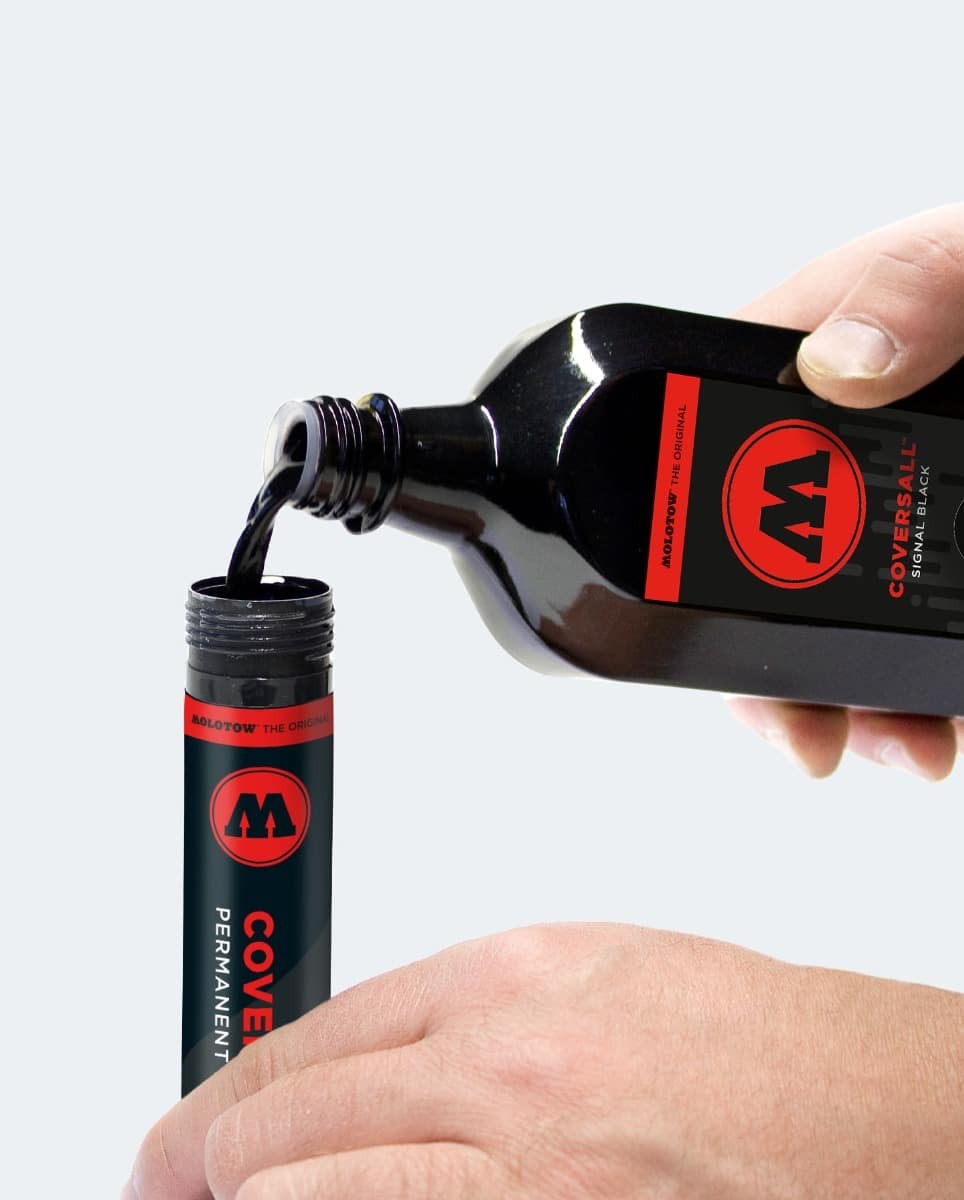 Coversall Permanet black ink refill 691760