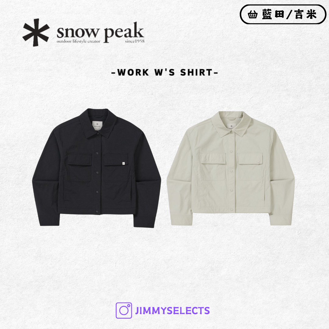【代購】Snow Peak 雪諾必克 女 Work 襯衫 口袋 外套 S25MWFSH15