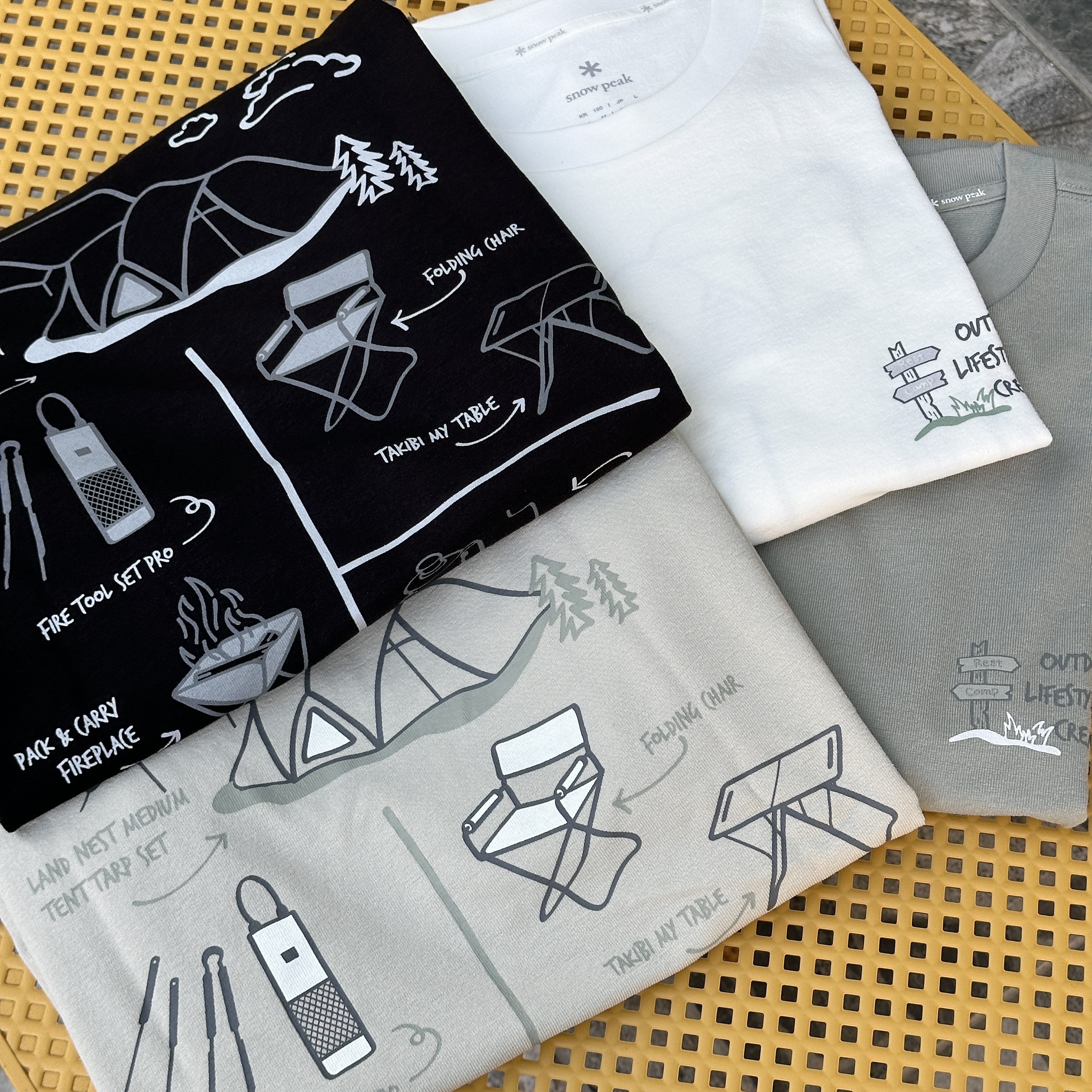 【現貨】snow peak Sorona Gear Short Sleeve T-shirt 25SS露營圖像短tee S25MUFTS70 速乾