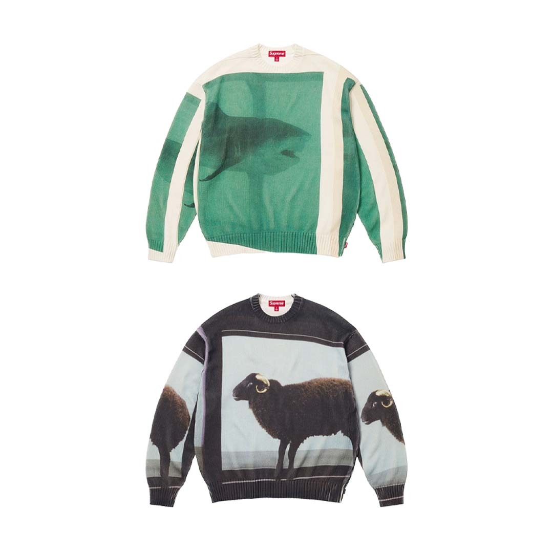 2025SS SUPREME Damien Hirst Sweater 達米恩 赫斯特 藝術家 綿羊 聯名 長袖 毛衣 大學T 現貨