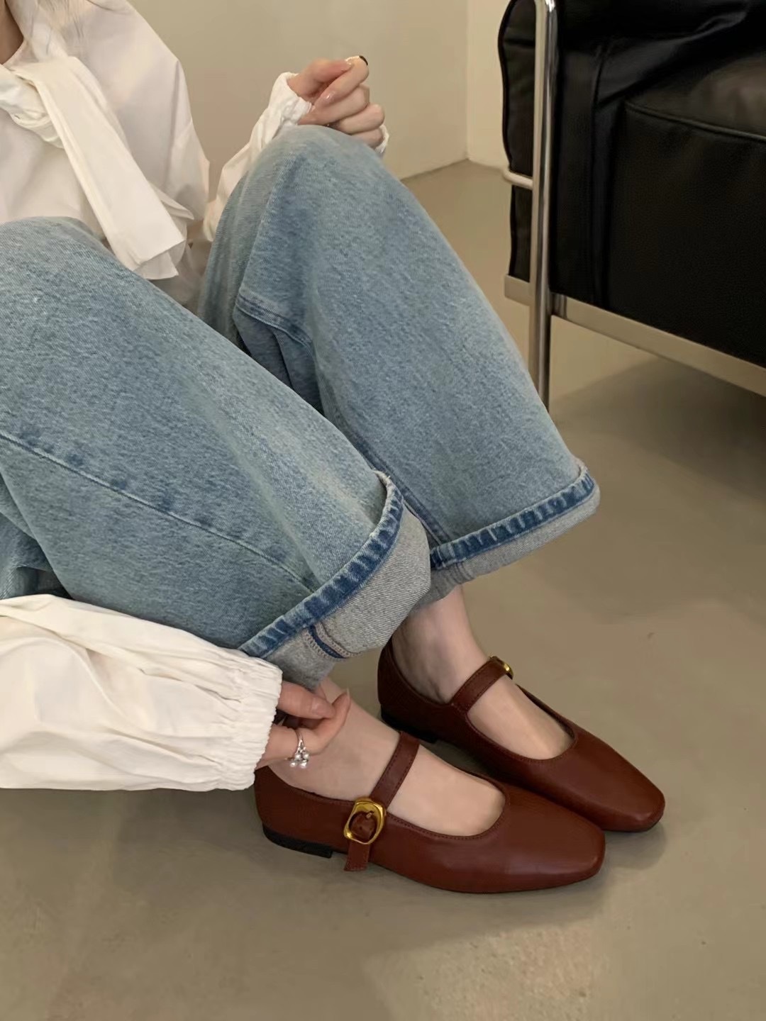 直套式顯瘦瑪莉珍單鞋