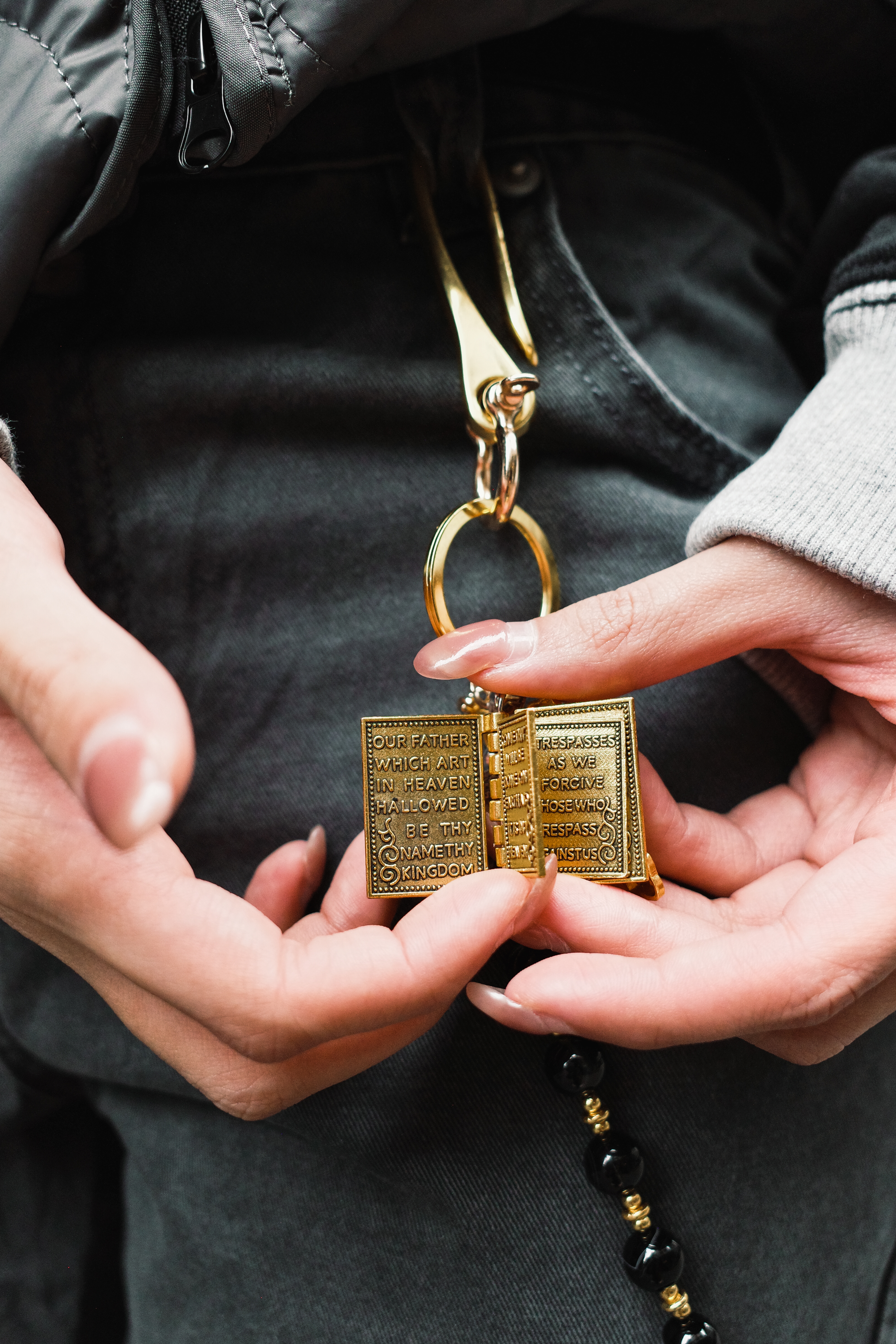 『Always_Good』黑金 祈禱手 褲鏈