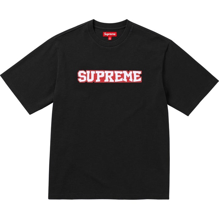 2025SS SUPREME Satin Appliqué S/S Top 重磅 貼布 字體 短T 現貨