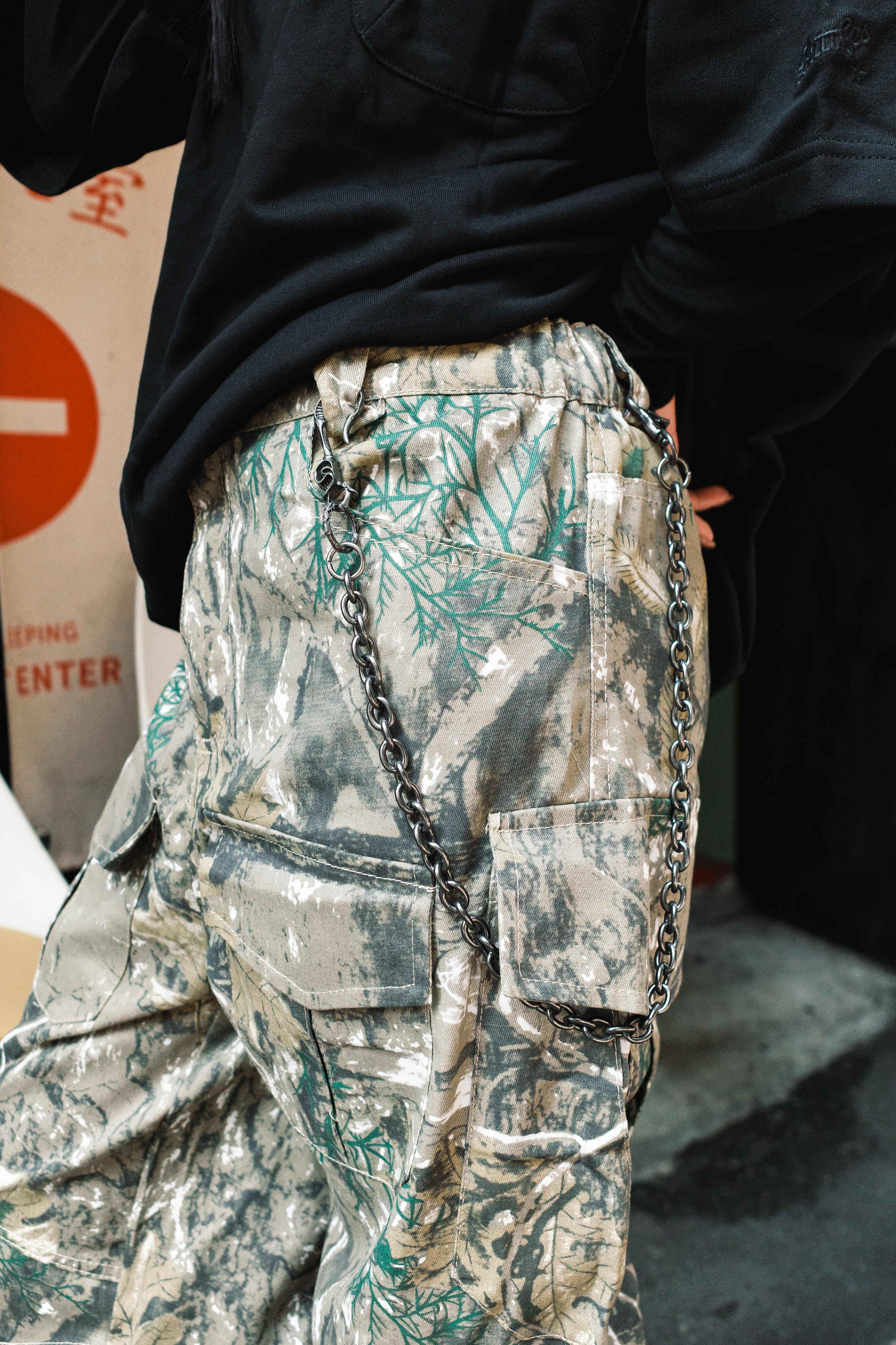 『Always_Good』鬼頭鐮刀 掛勾 做舊 褲鏈