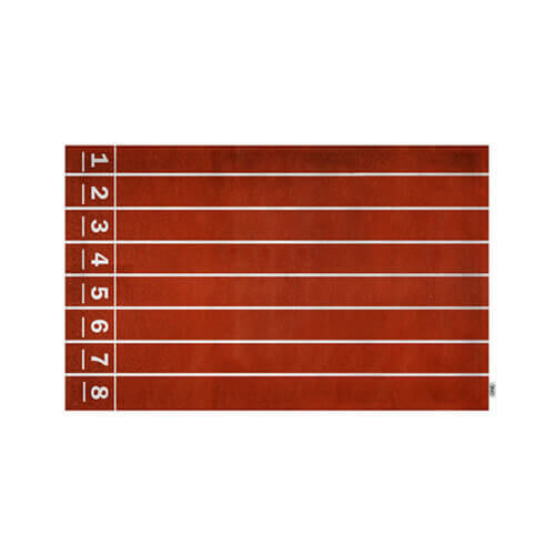 田徑 跑道 矩形 泡綿 止滑 毛絨 腳踏墊 地墊