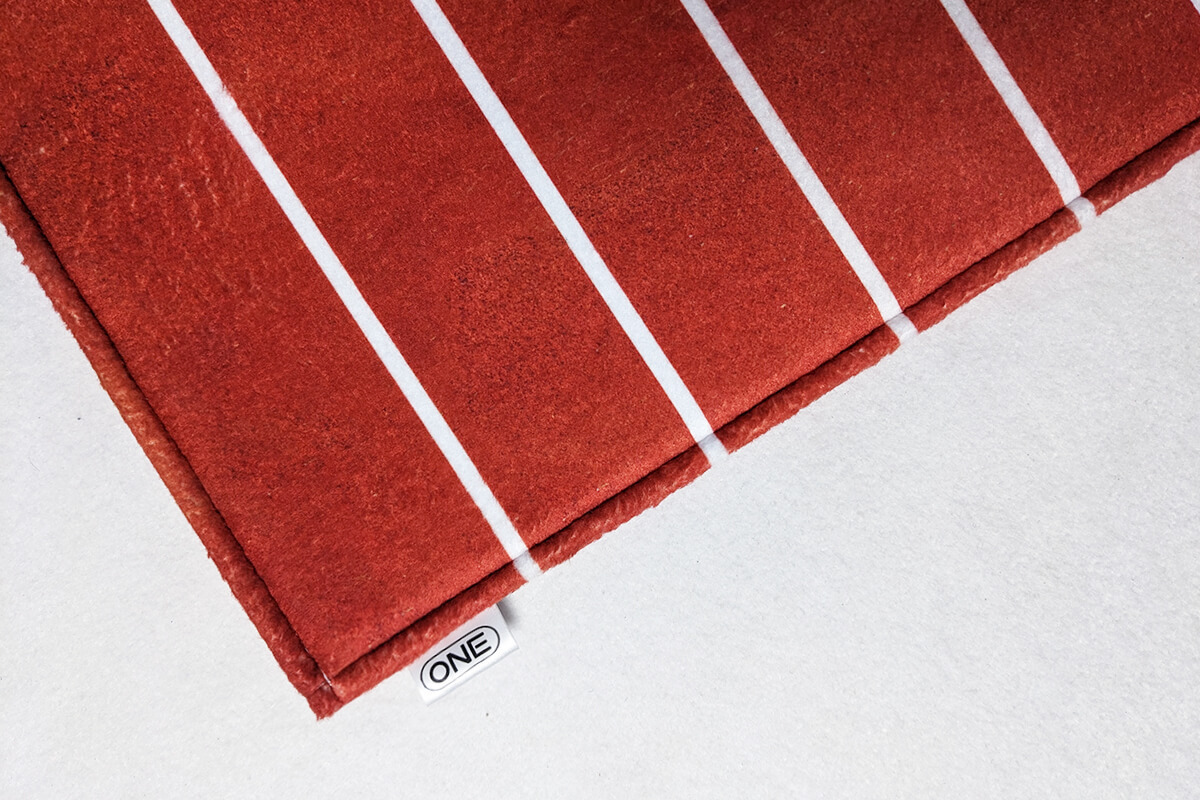 田徑 跑道 矩形 泡綿 止滑 毛絨 腳踏墊 地墊