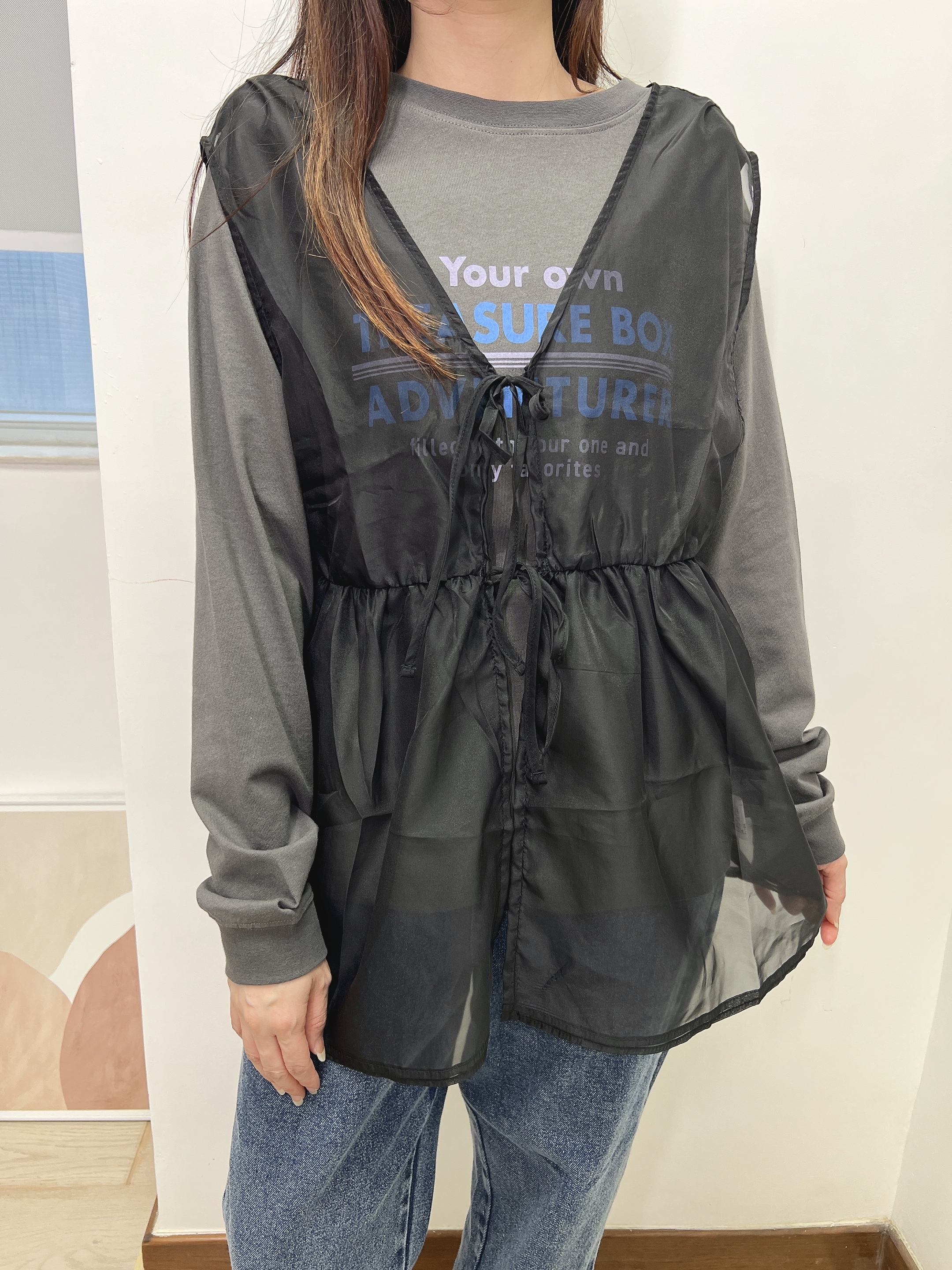 CN 紗背心套裝標誌TEE