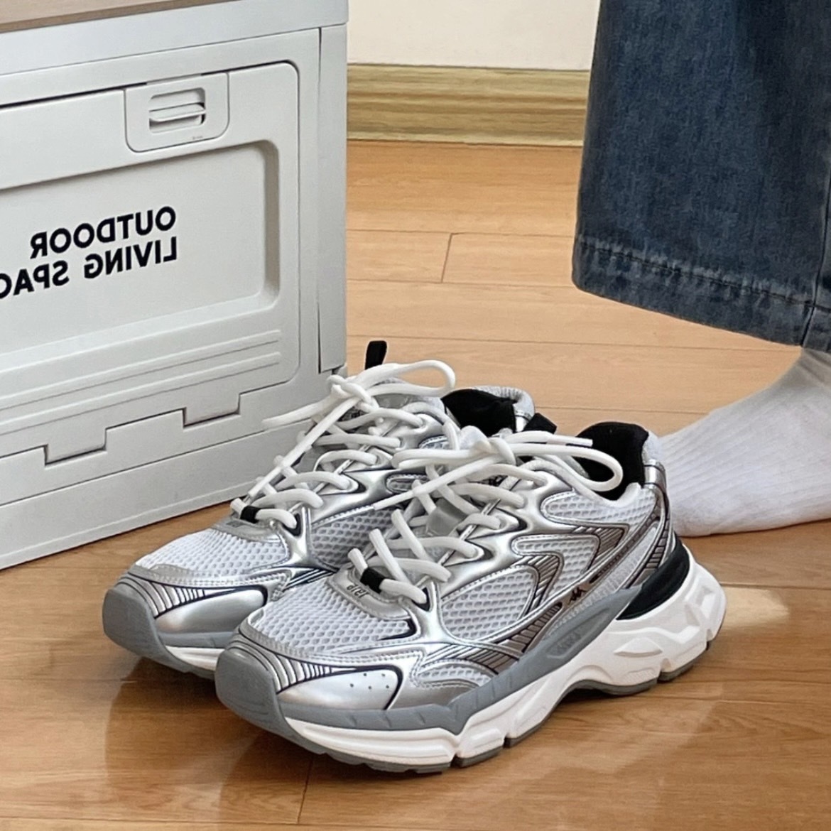 限時超優惠開團‼️Kappa 新款復古老爹鞋 休閒運動鞋 增高 奧運灰