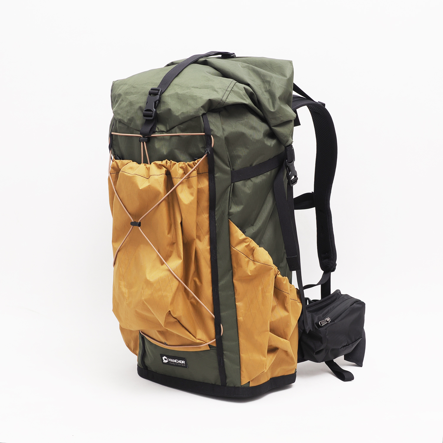 HANCHOR MARL X 登山健行輕量背包 21-51L / 橄欖棕色 ( 前/側袋XPAC棕色)