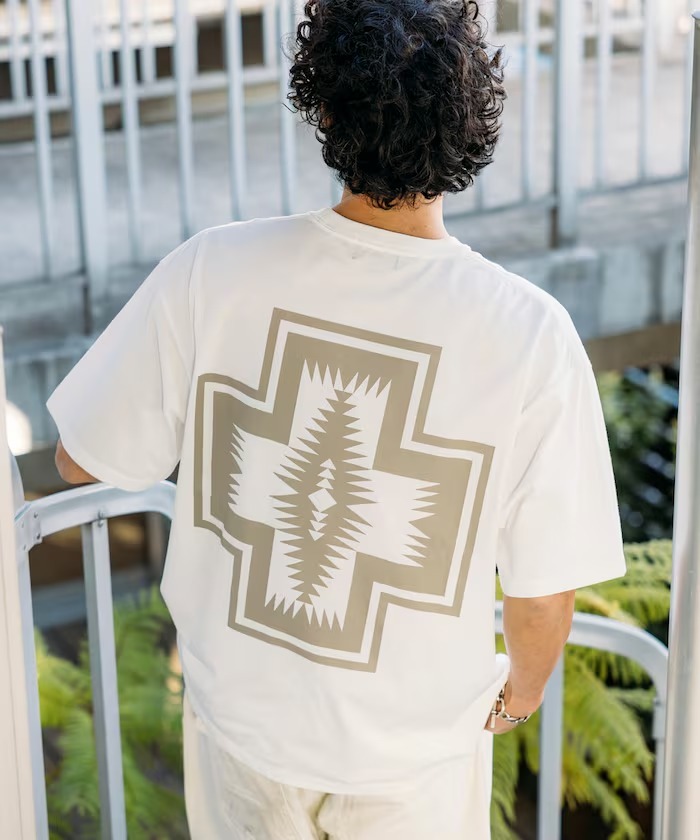 日本 Pendleton x Freak's Store 別注 Back Print Crewneck T-Shirt