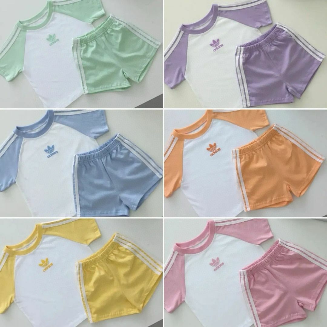 韓版 adidas夏季馬卡龍套裝 現貨