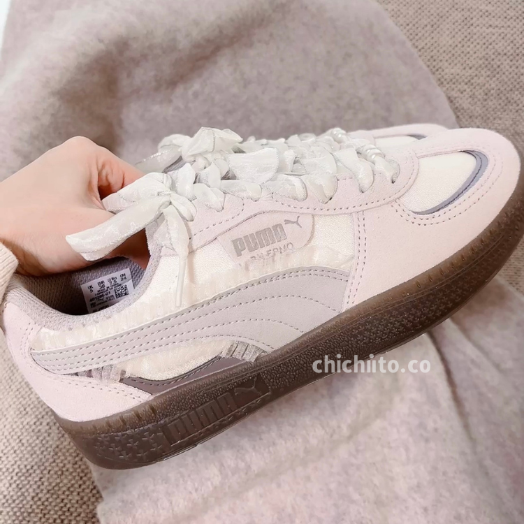 PUMA Palermo 蕾絲珍珠質感灰