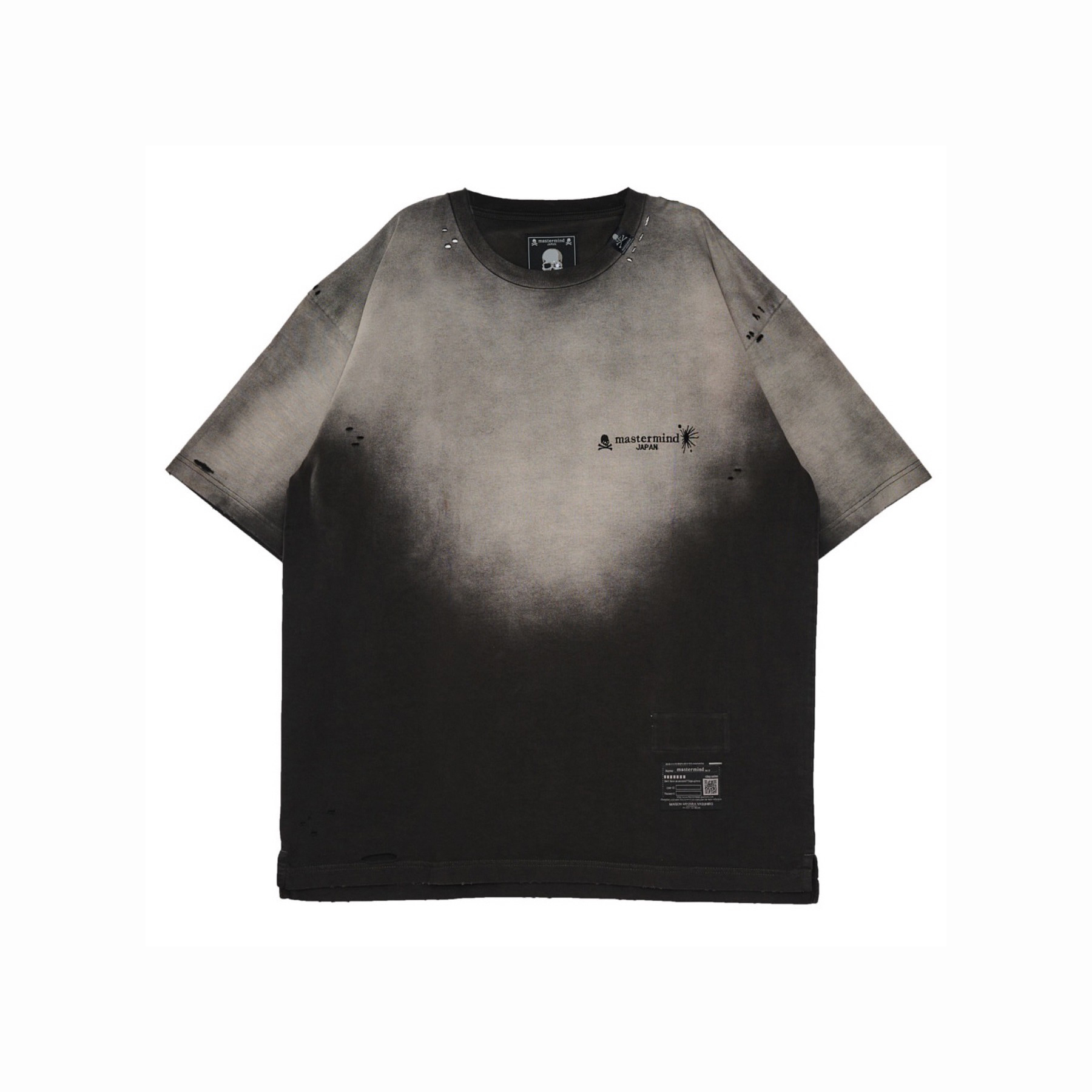 MASTERMIND JAPAN X MAISON MIHARA YASUHIRO MMY FADED TEE 聯名 短Ｔ 水洗 漸層 破壞 骷髏 -C14TS524
