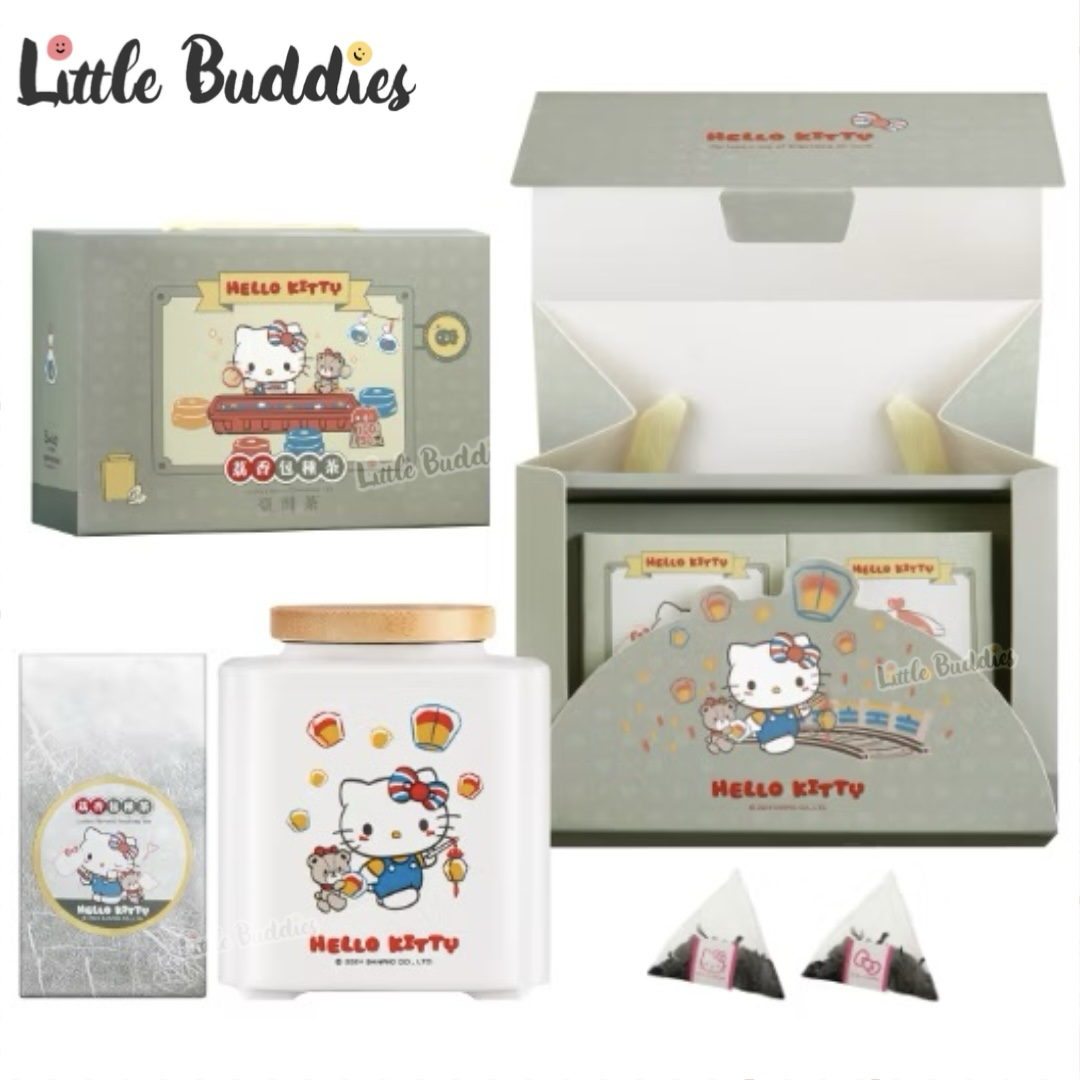 台灣製 三盞茶時 x Sanrio Hello Kitty 荔香包種茶禮盒套裝