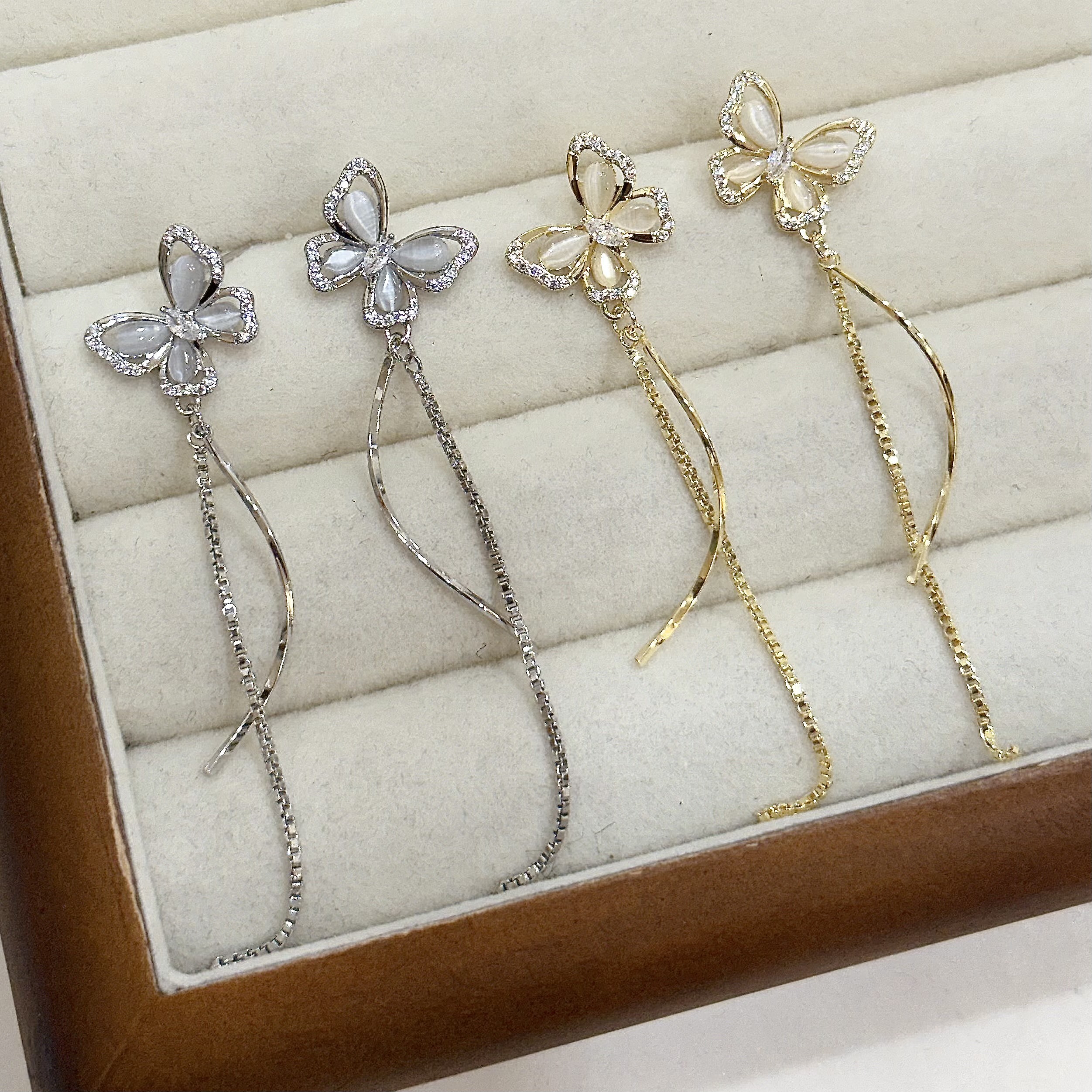 M78排鑽貓眼蝴蝶波浪垂吊