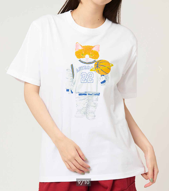 graniph 籃球貓T-Shirt (男女可著)