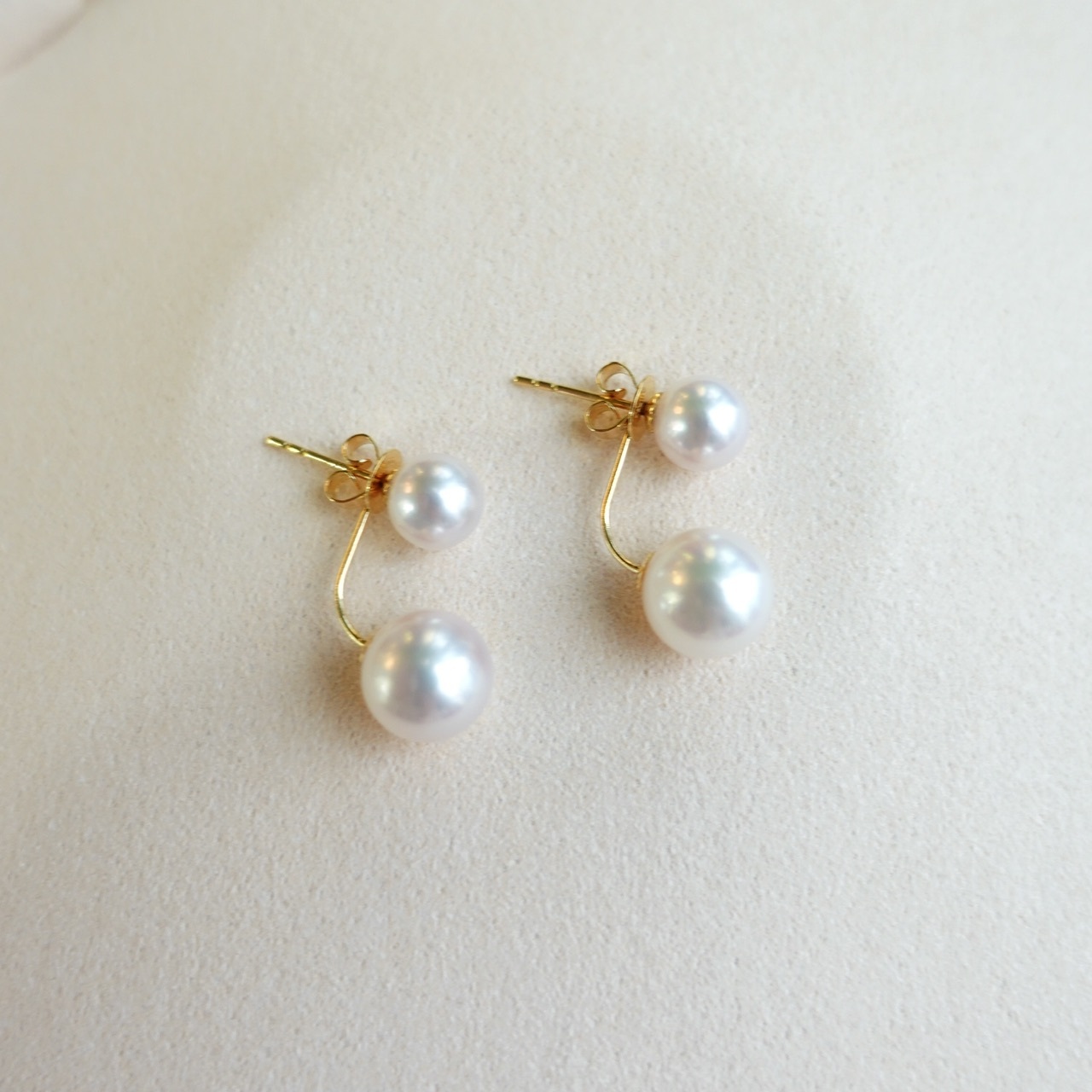 18K金日本Akoya珍珠耳環 (6-8.5mm)