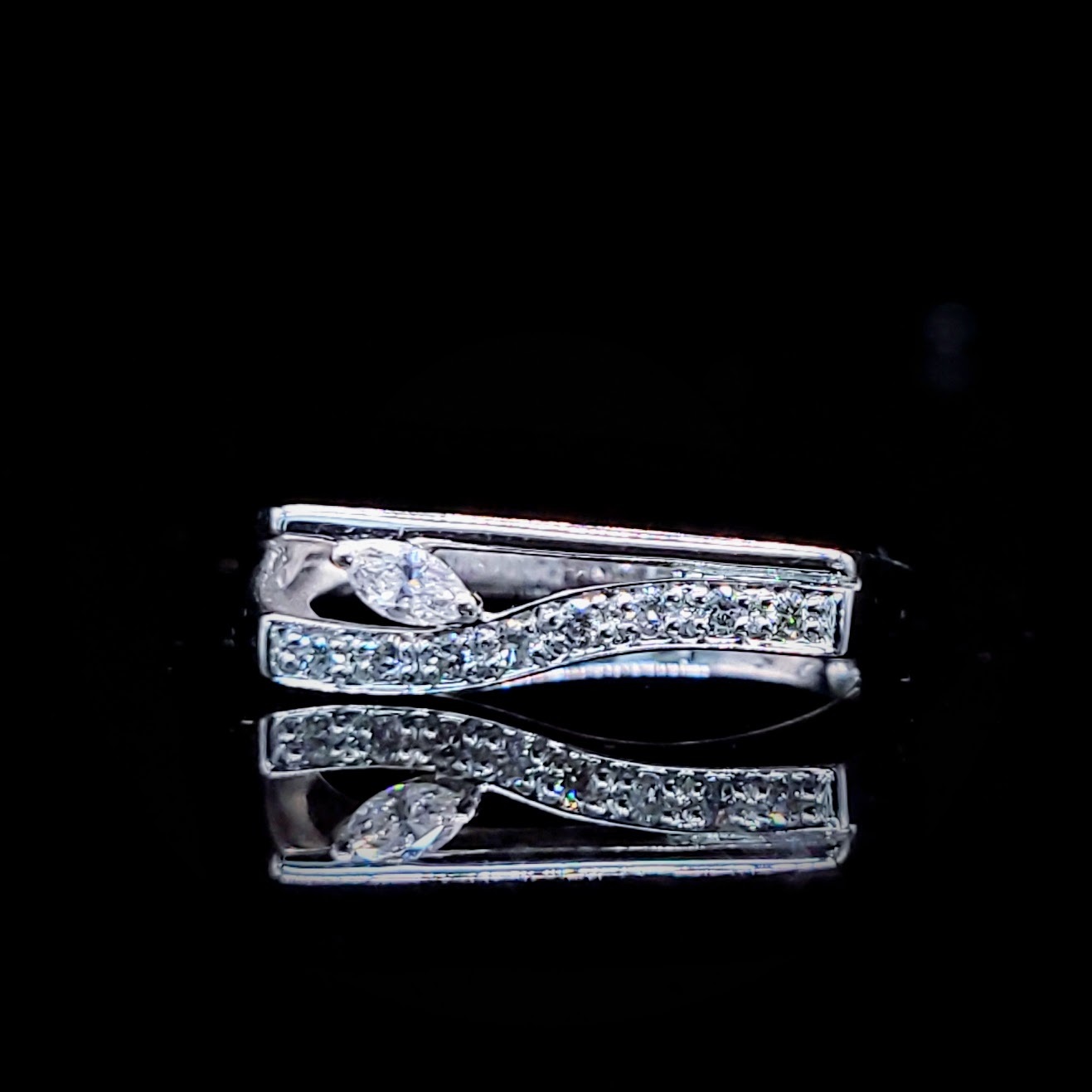 18K White Gold 0.16ct Diamond Ring