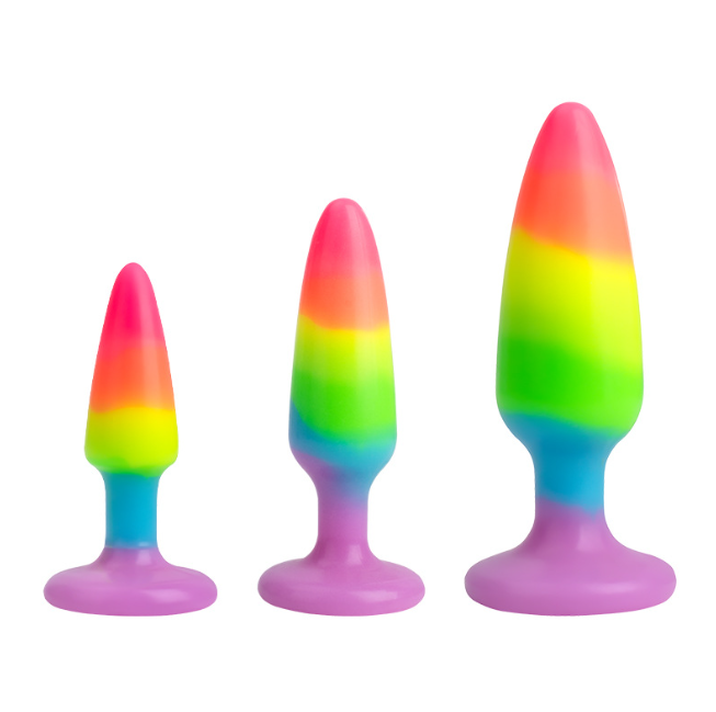 PureJoy 後庭刺激彩虹肛塞 (男女適用)